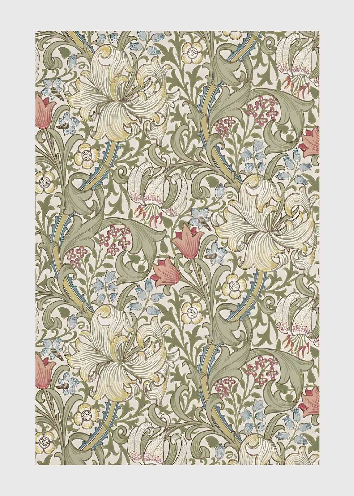 Elegant Lily Floral Vintage Art Wall Art
