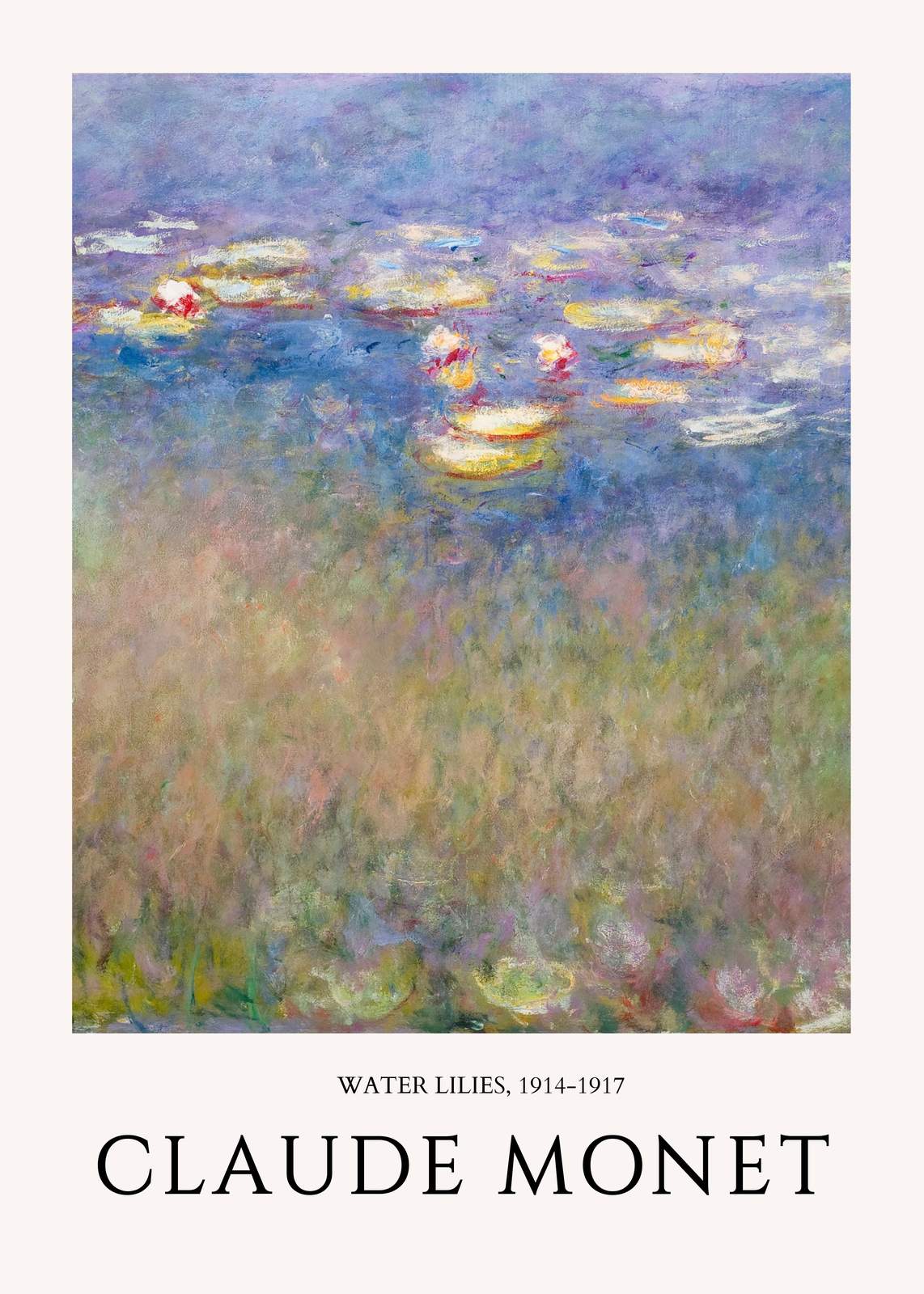 Monet Water Lilies Impressionist Wall Art