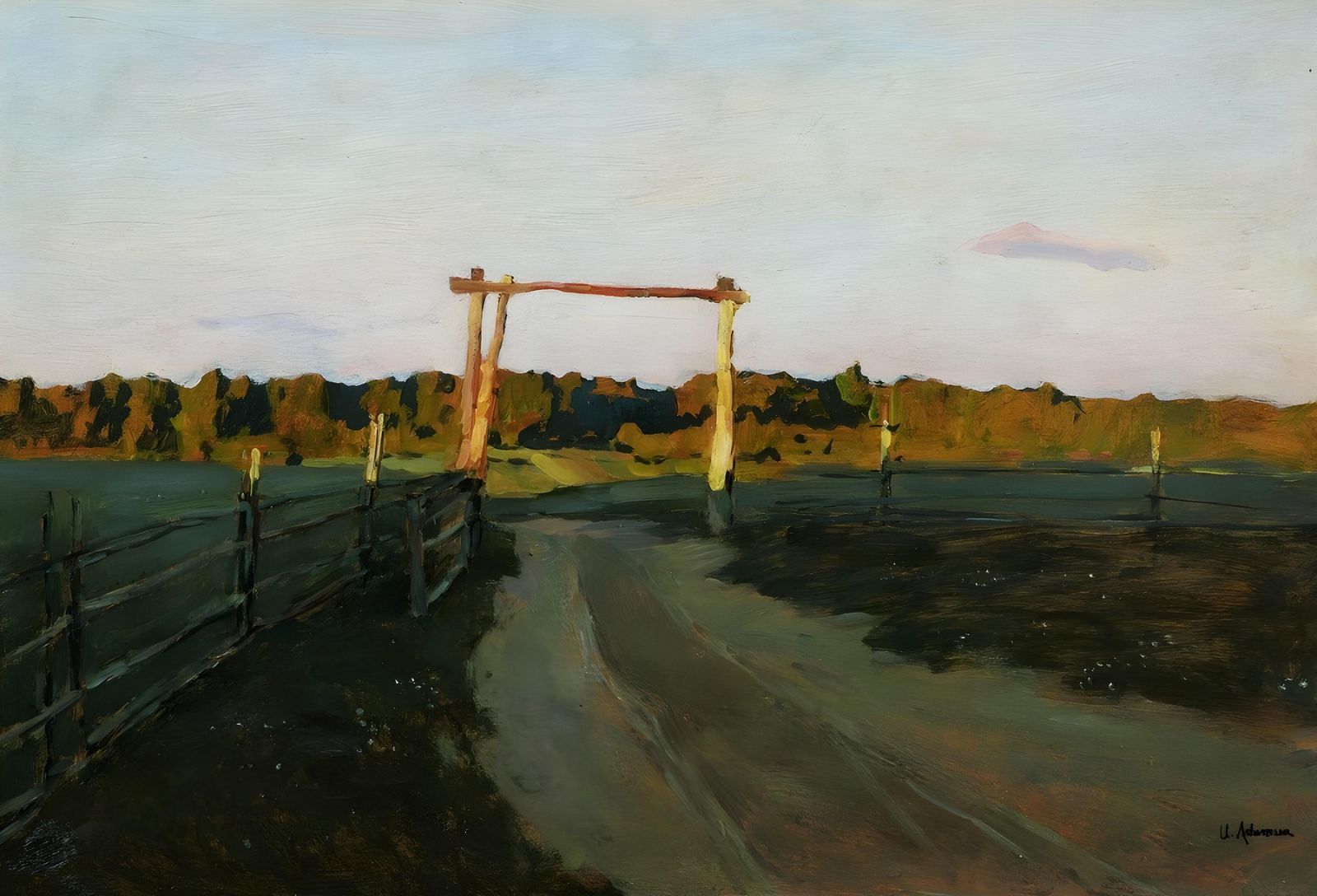 Rustic Gateway Landscape Wall Art