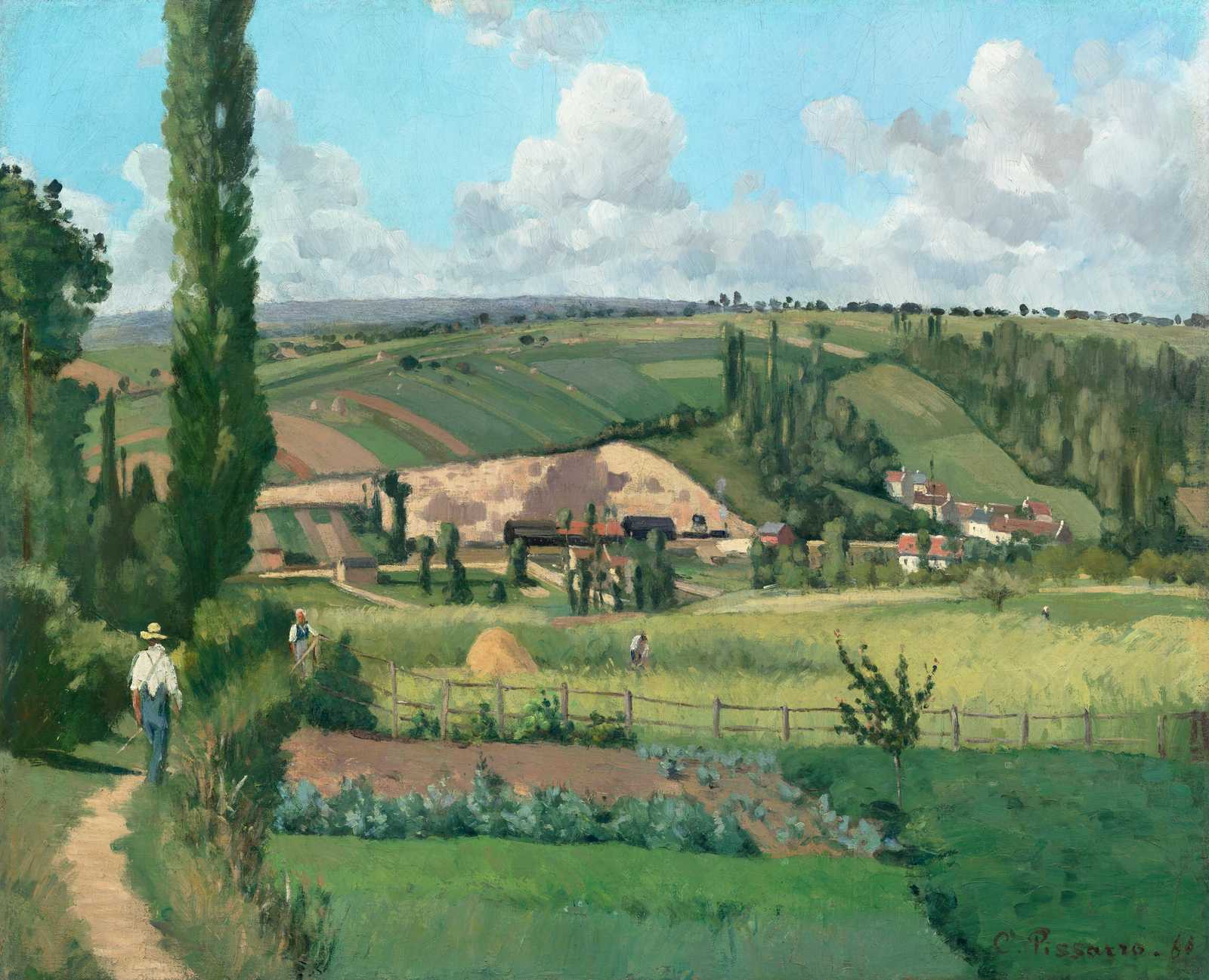 Impressionist Countryside Landscape Wall Art