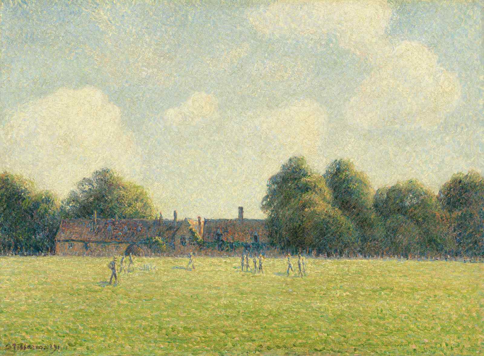 Summer Meadow Cricket Game Wall Art