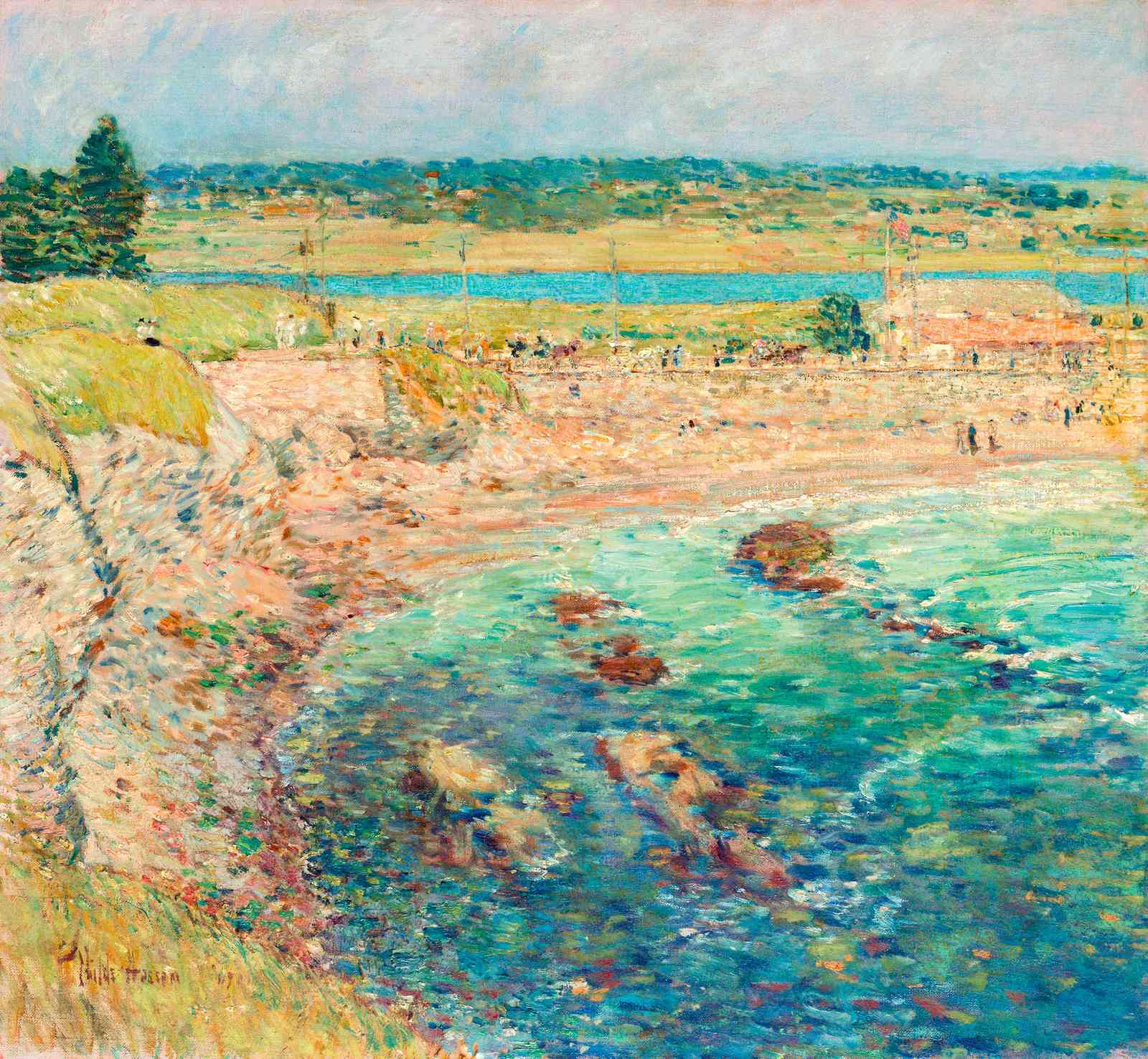 Seaside Serenity Impressionist Beach Wall Art