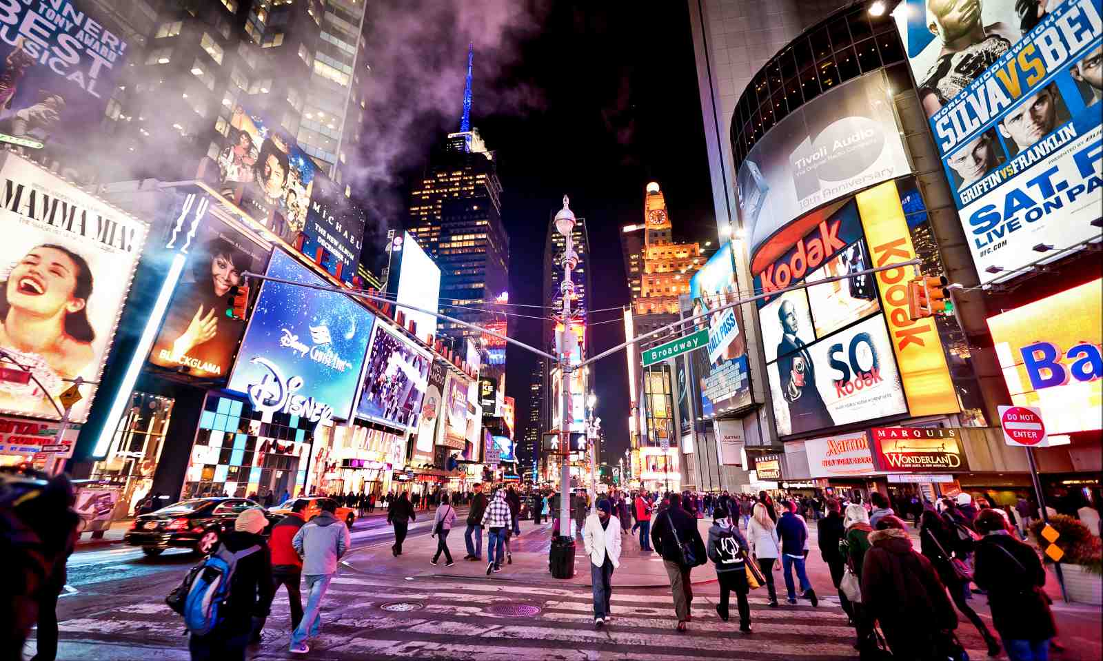 Times Square Nightlife New York City Wall Art
