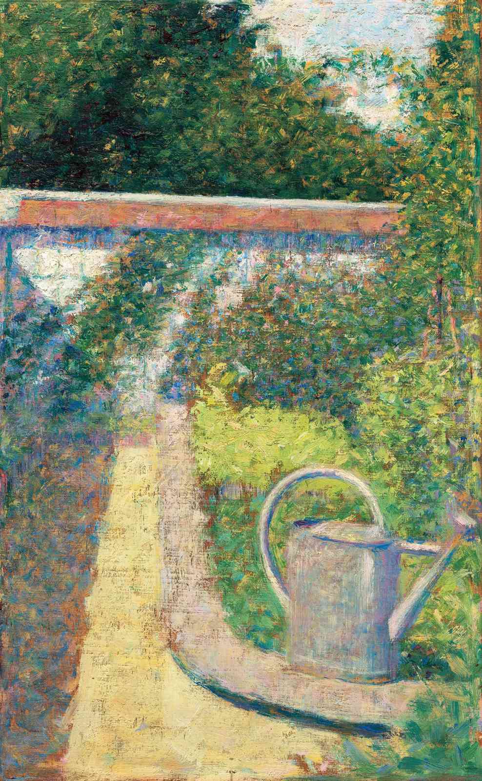 Impressionist Garden Watering Can Wall Art