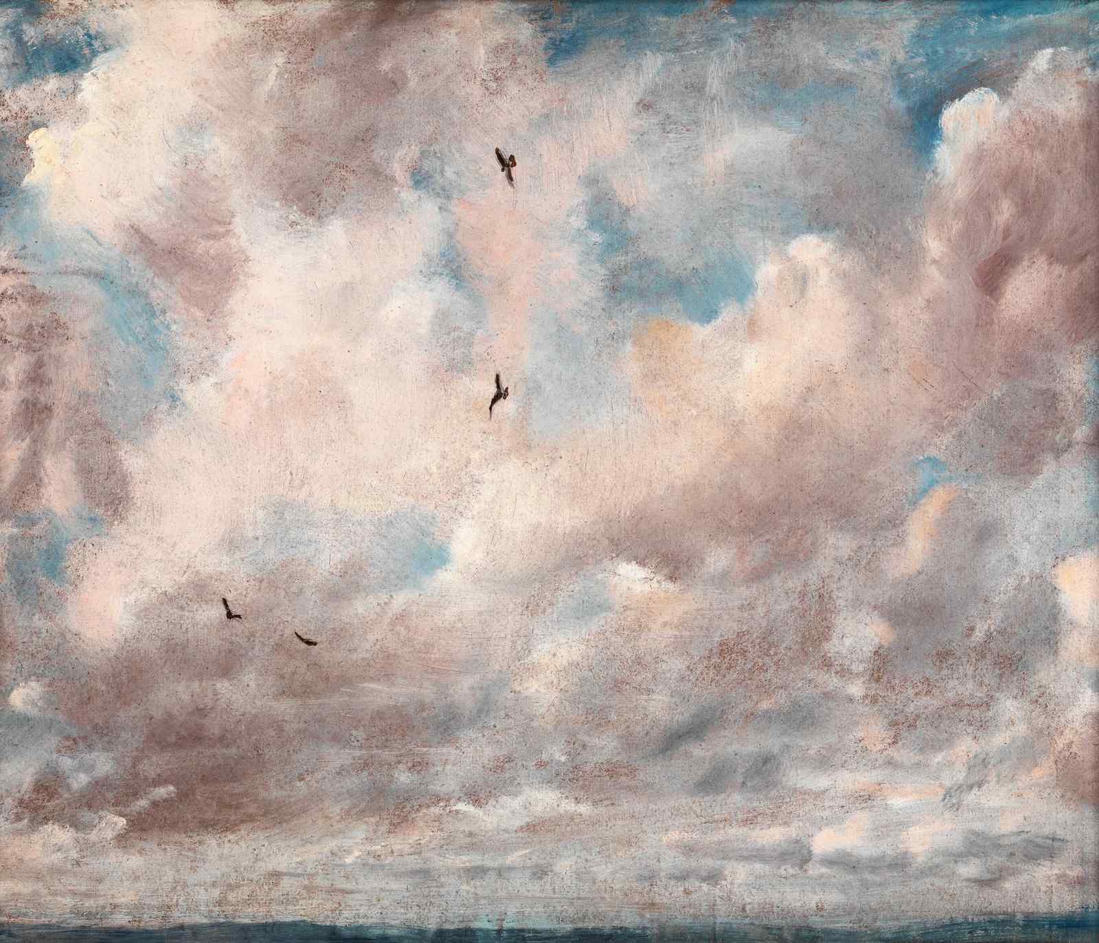 Birds in Dramatic Sky Wall Art