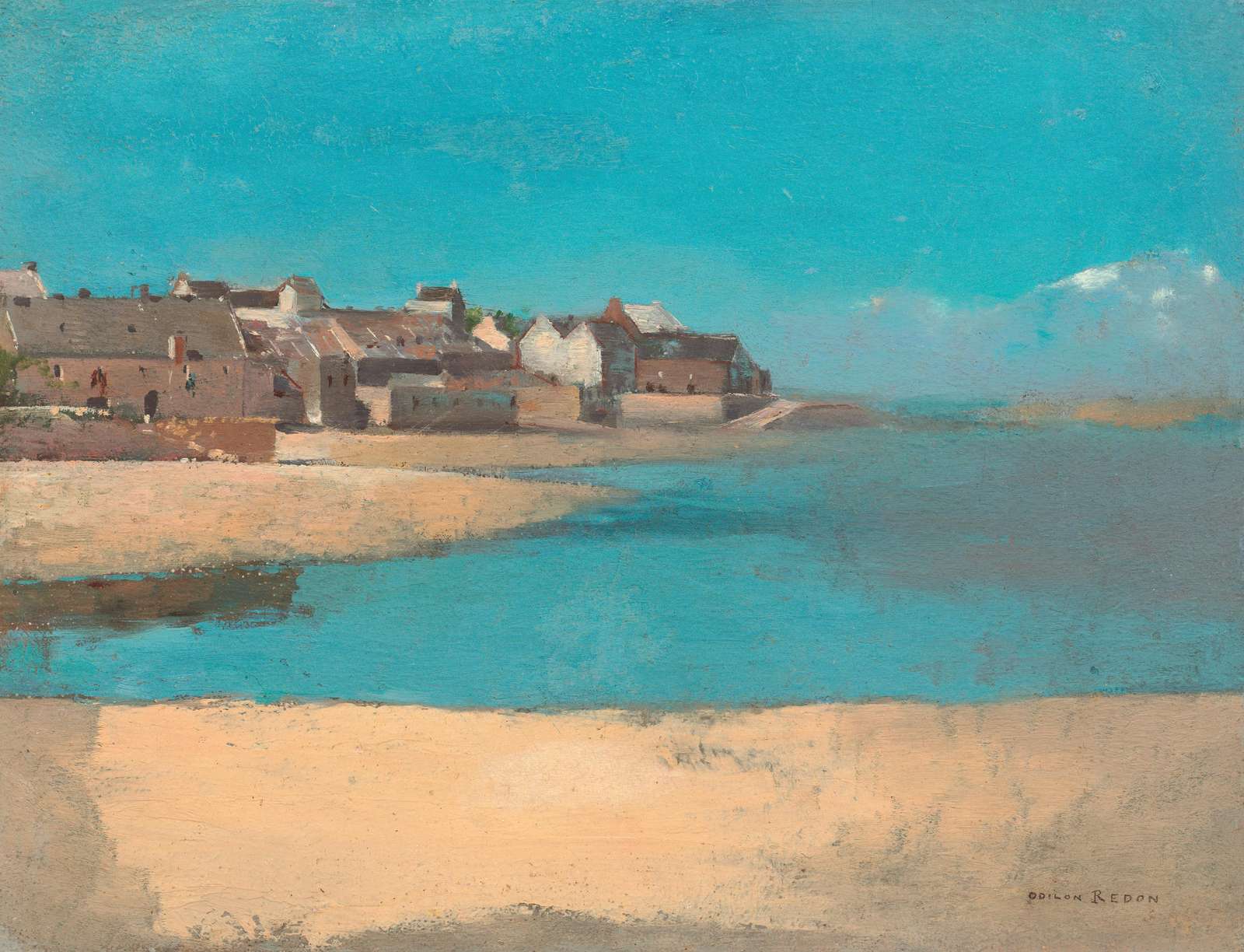 Coastal Village Serenity Odilon Redon Wall Art