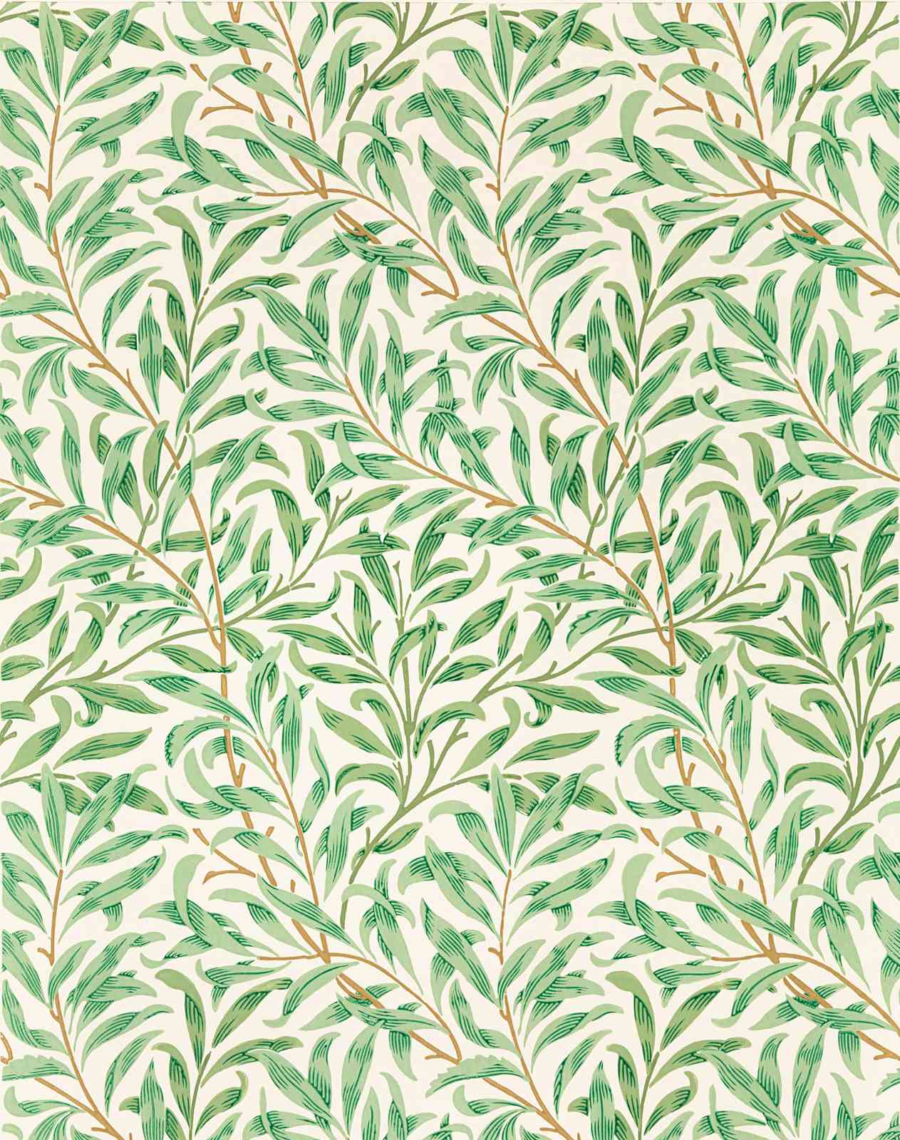 Serene Willow Leaf Art Wall Art
