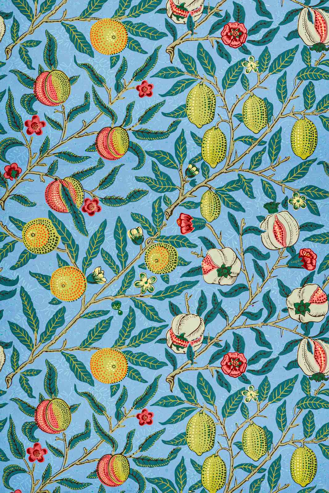 Vintage Fruit Garden Floral Wall Art