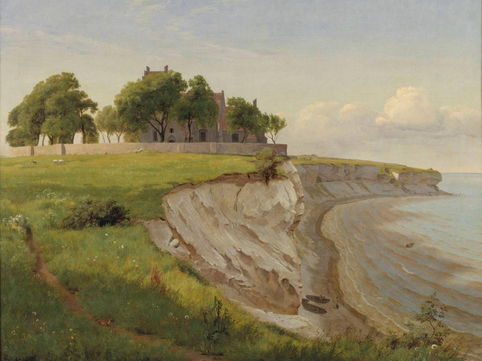 Coastal Cliff Landscape Scenic Wall Art
