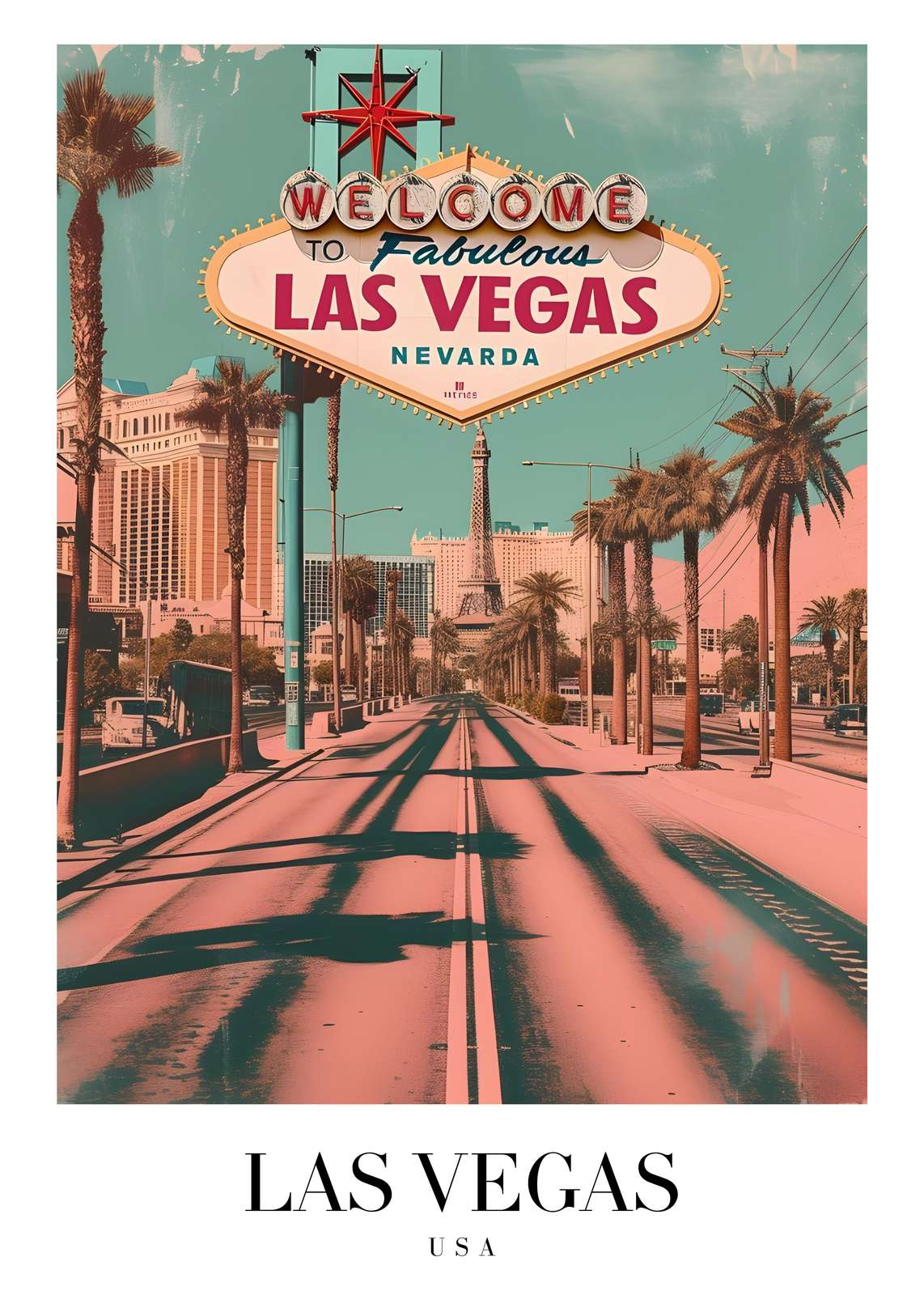 Iconic Las Vegas Welcome Sign Wall Art