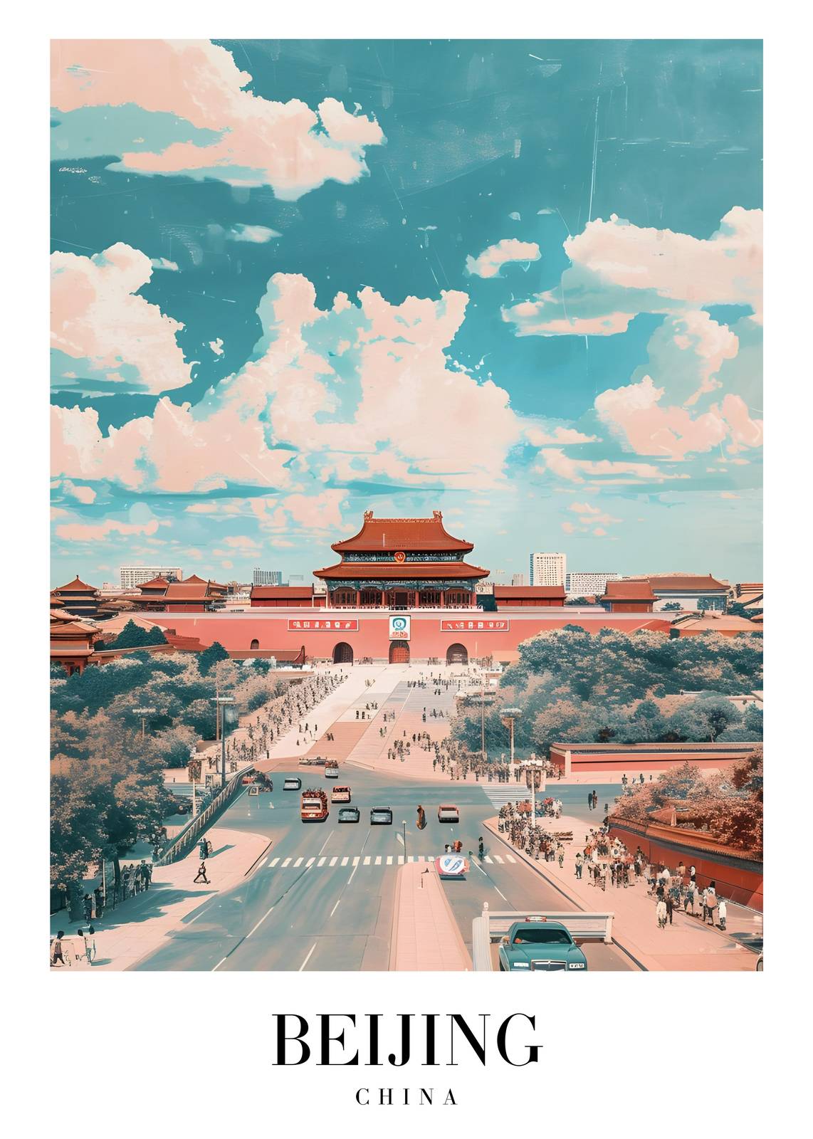 Serene Beijing Tiananmen Square Wall Art