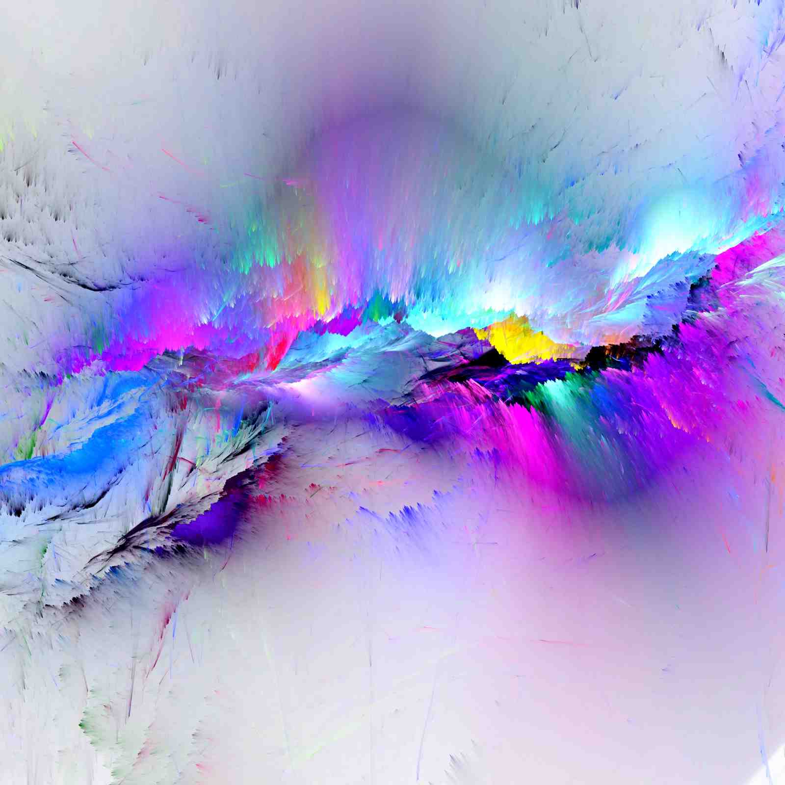Abstract Swirls Vibrant Energy Wall Art