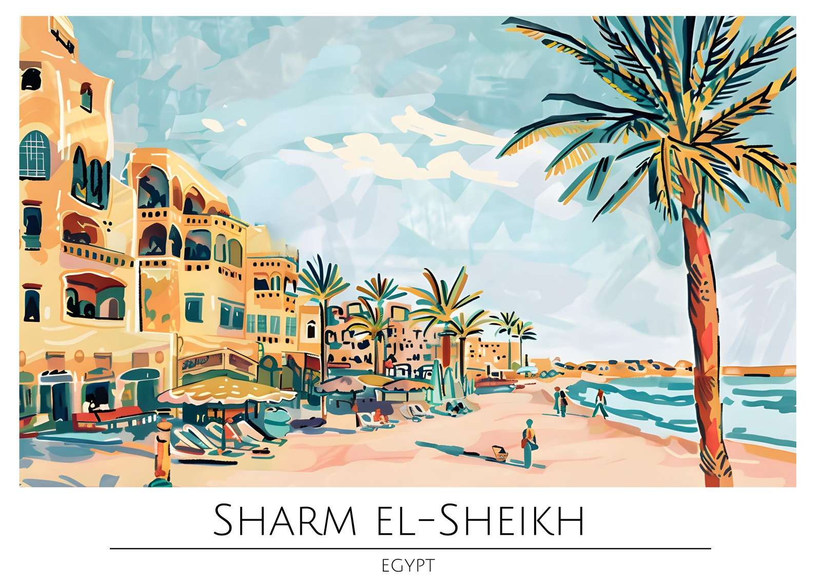 Sharm El-Sheikh Beach Vibes Wall Art