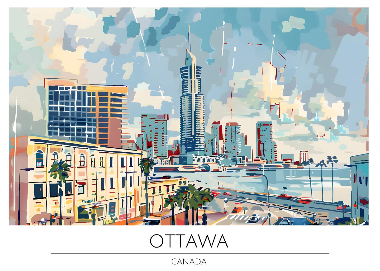 Vibrant Ottawa Cityscape Wall Art
