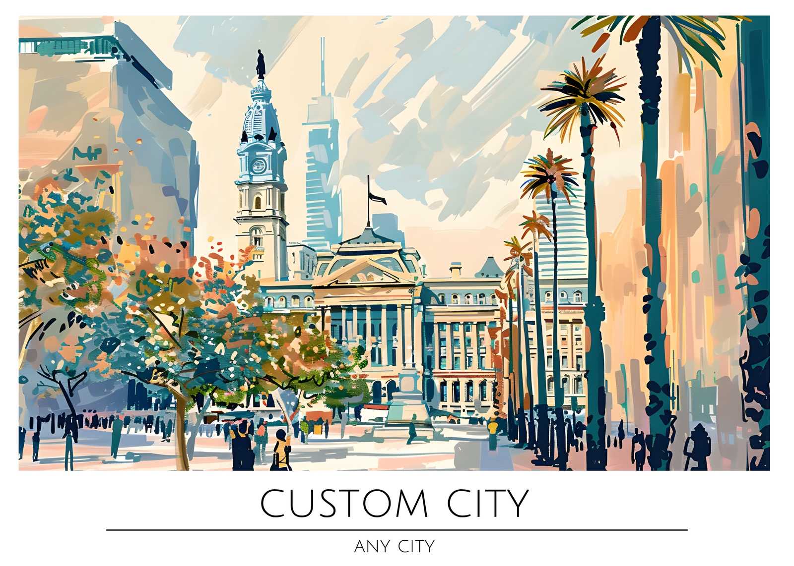 Vibrant Cityscape Wall Art for Modern Homes