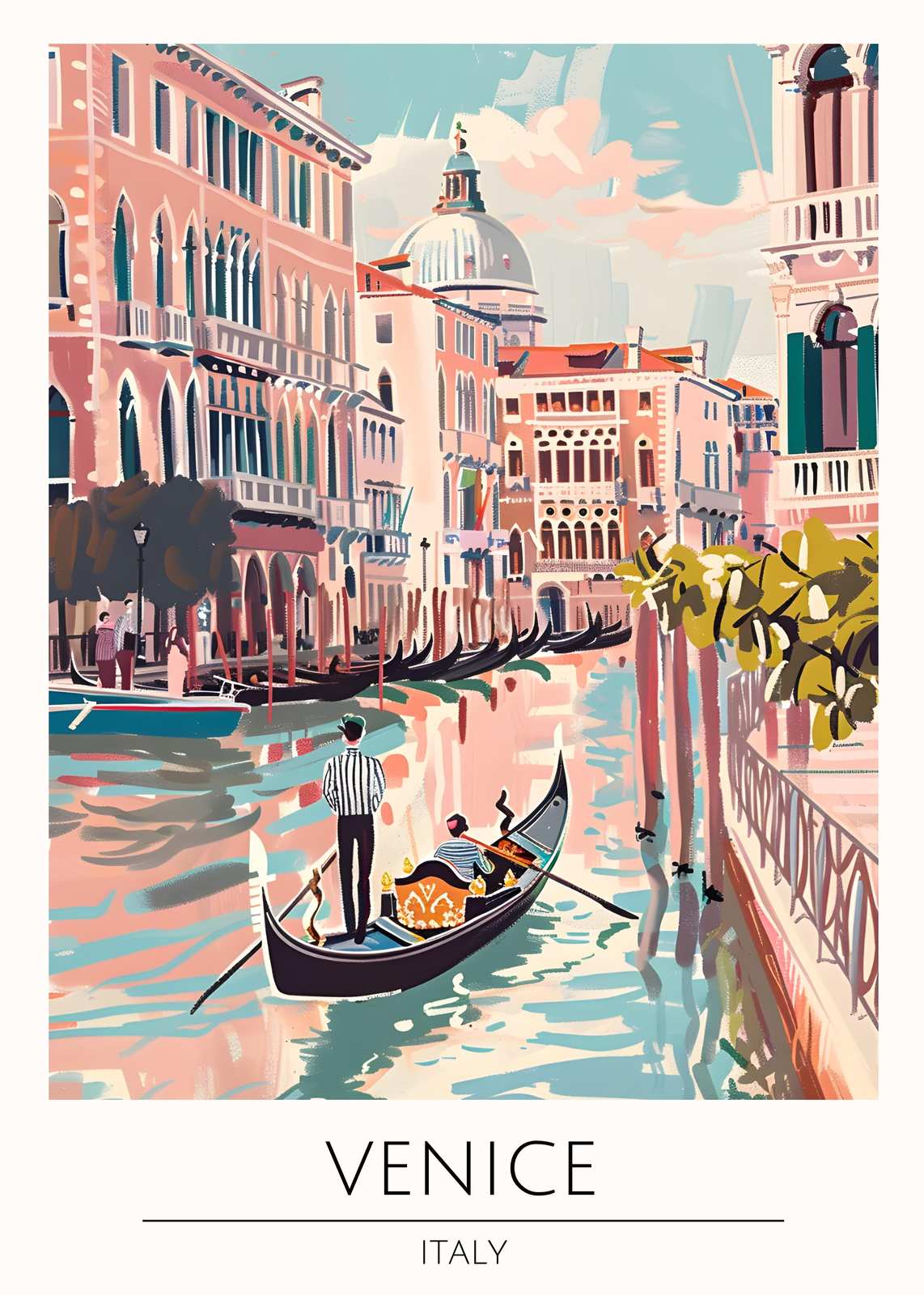 Venice Gondola Ride Wall Art - Italy Travel Art