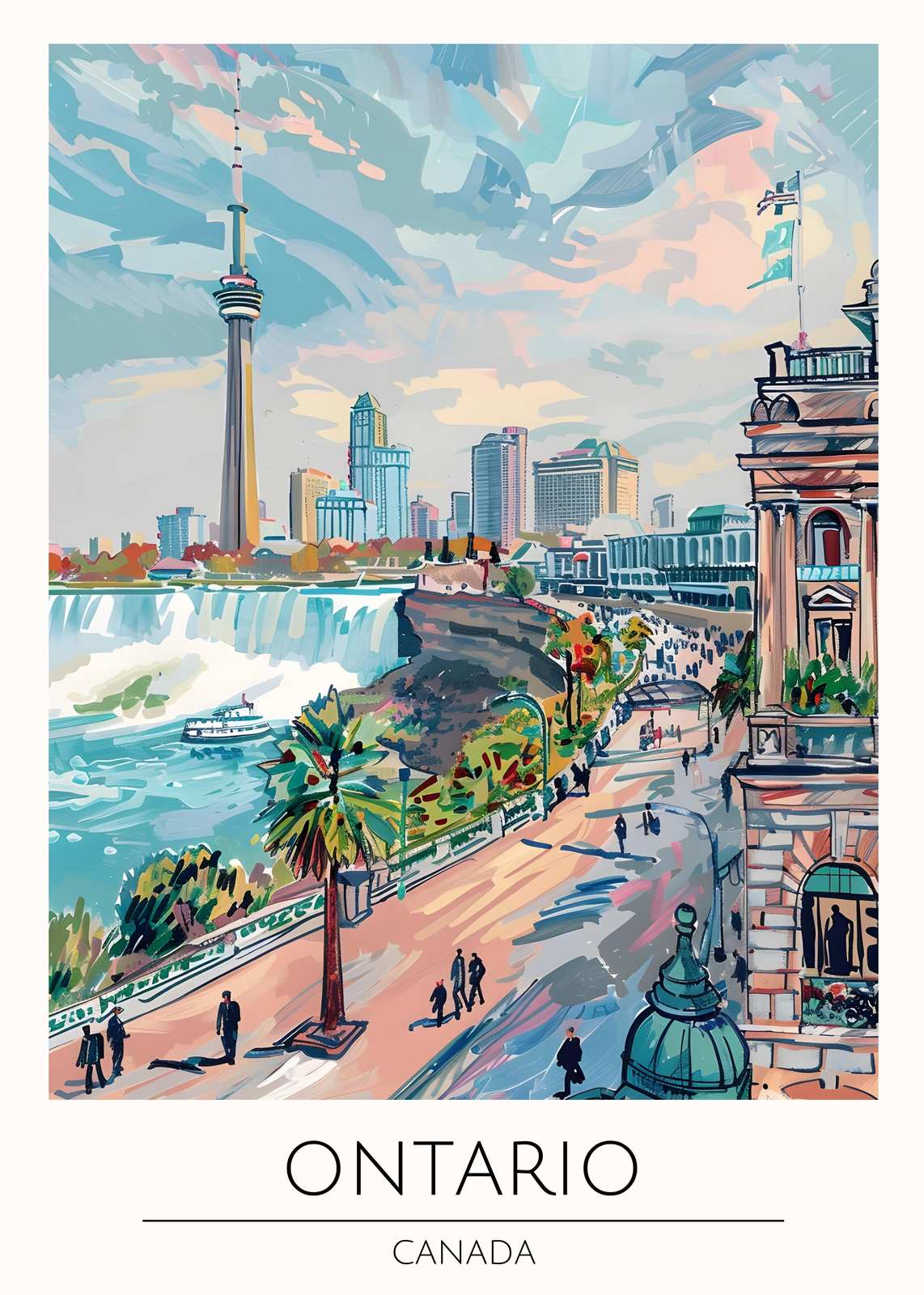 Vibrant Ontario Cityscape Wall Art