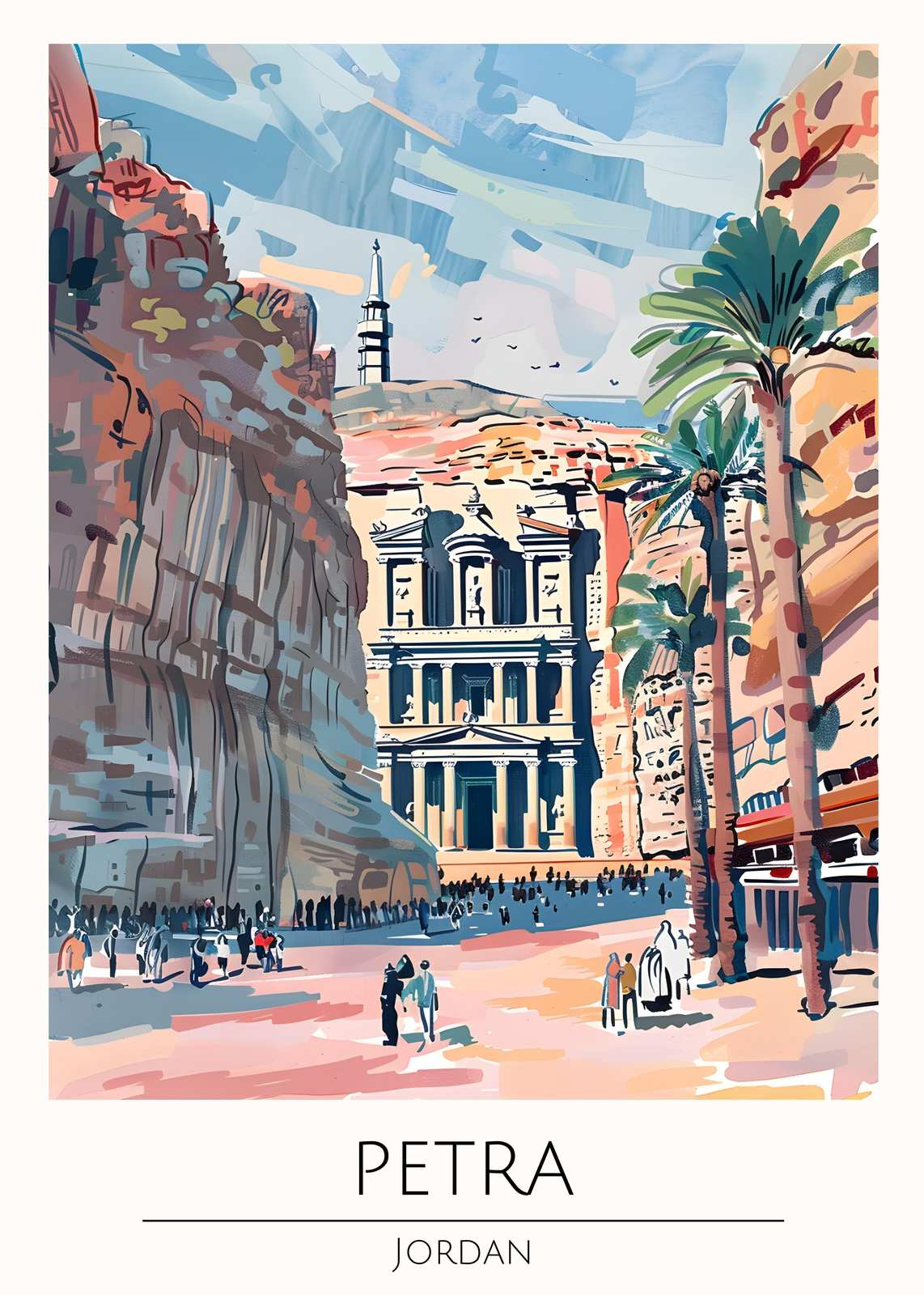 Petra Jordan Travel Art Wall Art