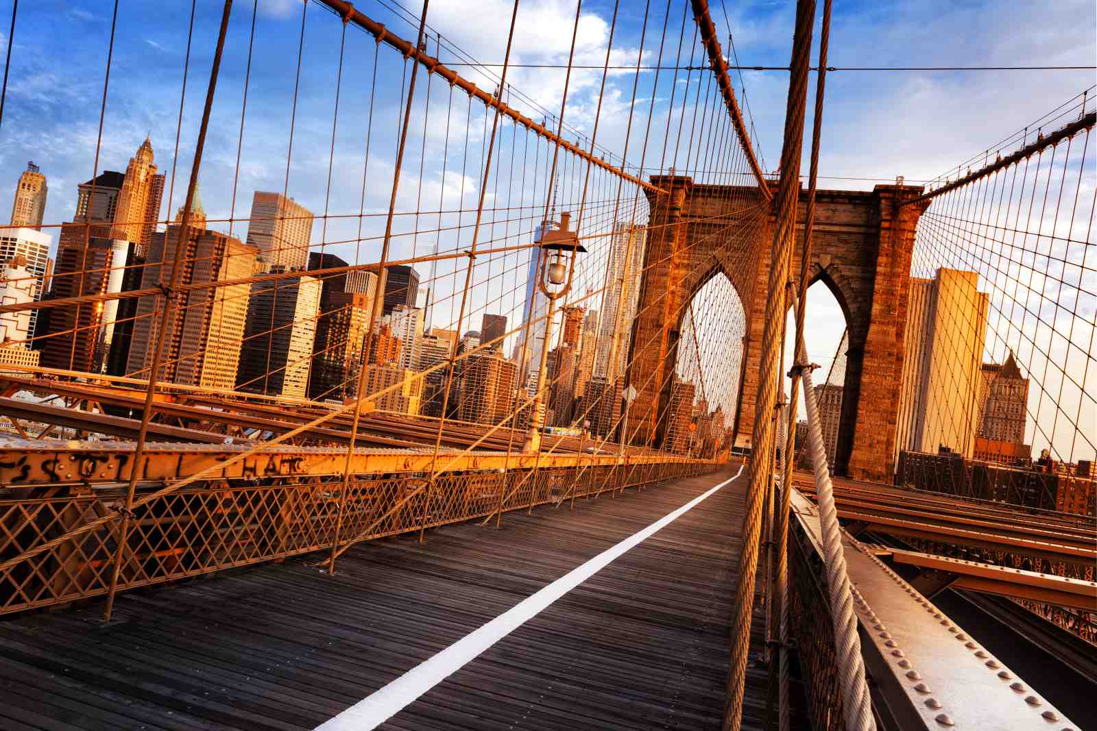 Iconic Brooklyn Bridge NYC Skyline Wall Art