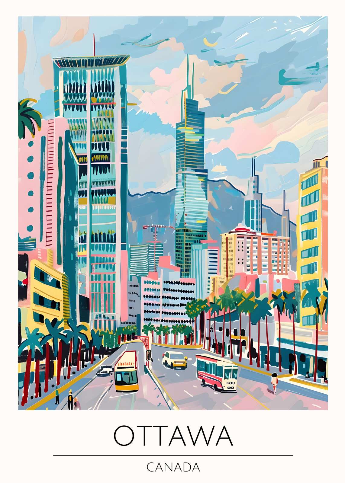 Vibrant Ottawa Cityscape Wall Art