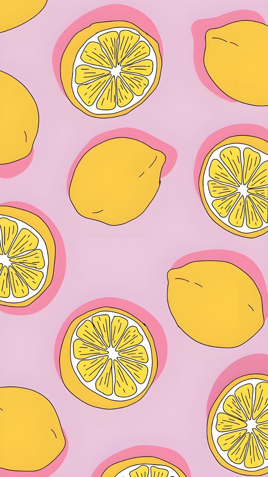 Vibrant Lemon Slice Pop Art Wall Art