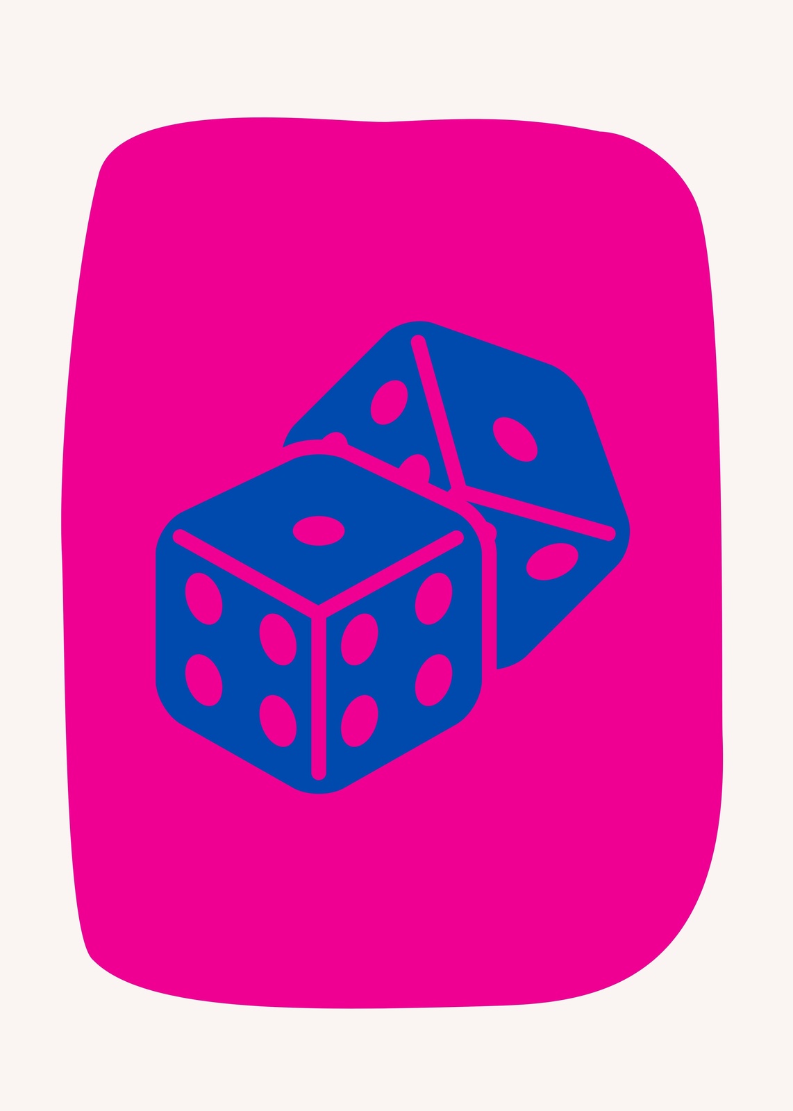 Bold Dice Play Wall Art | Game Room Decor