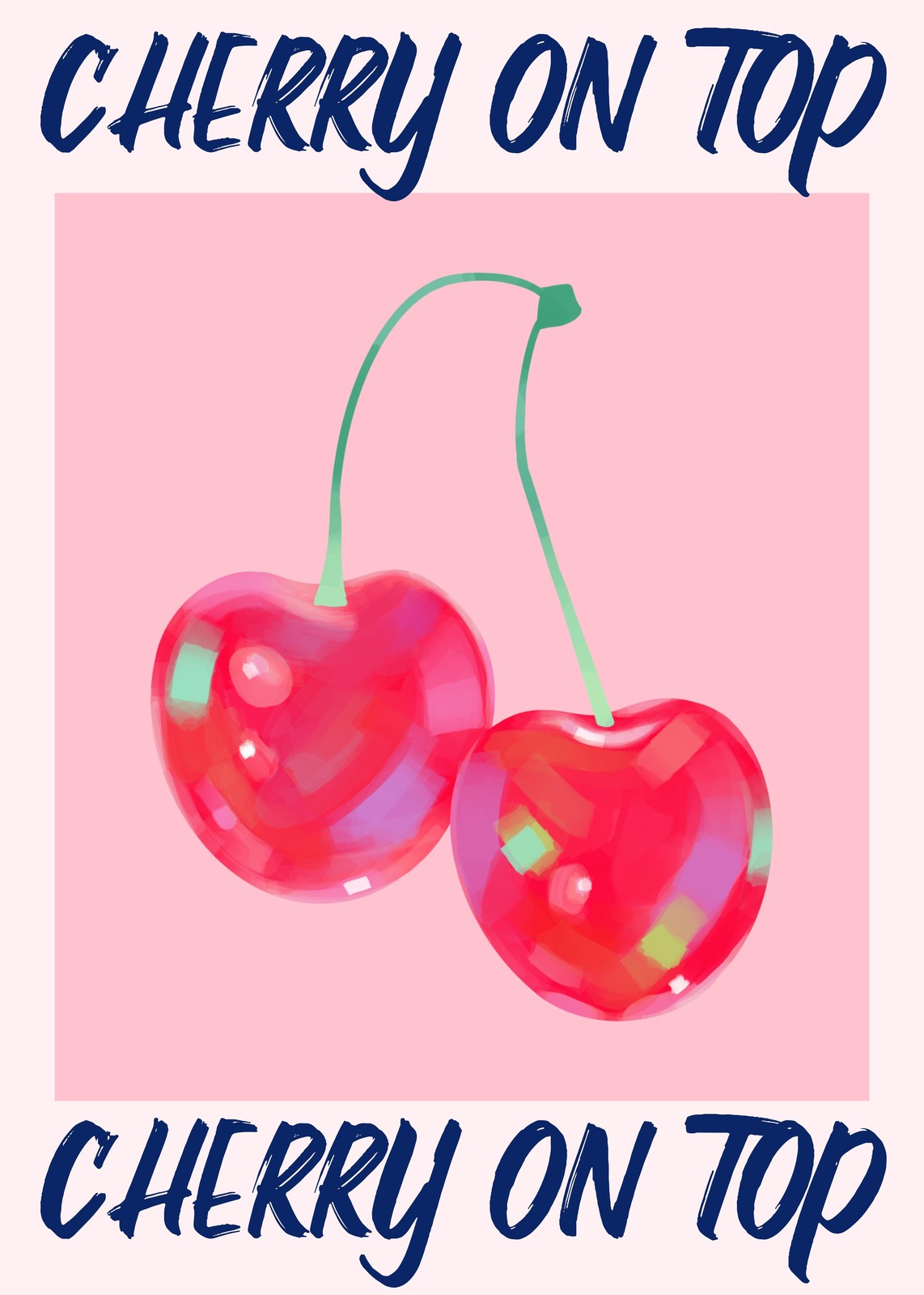 Sweet Cherry Duo Wall Art Wall Art