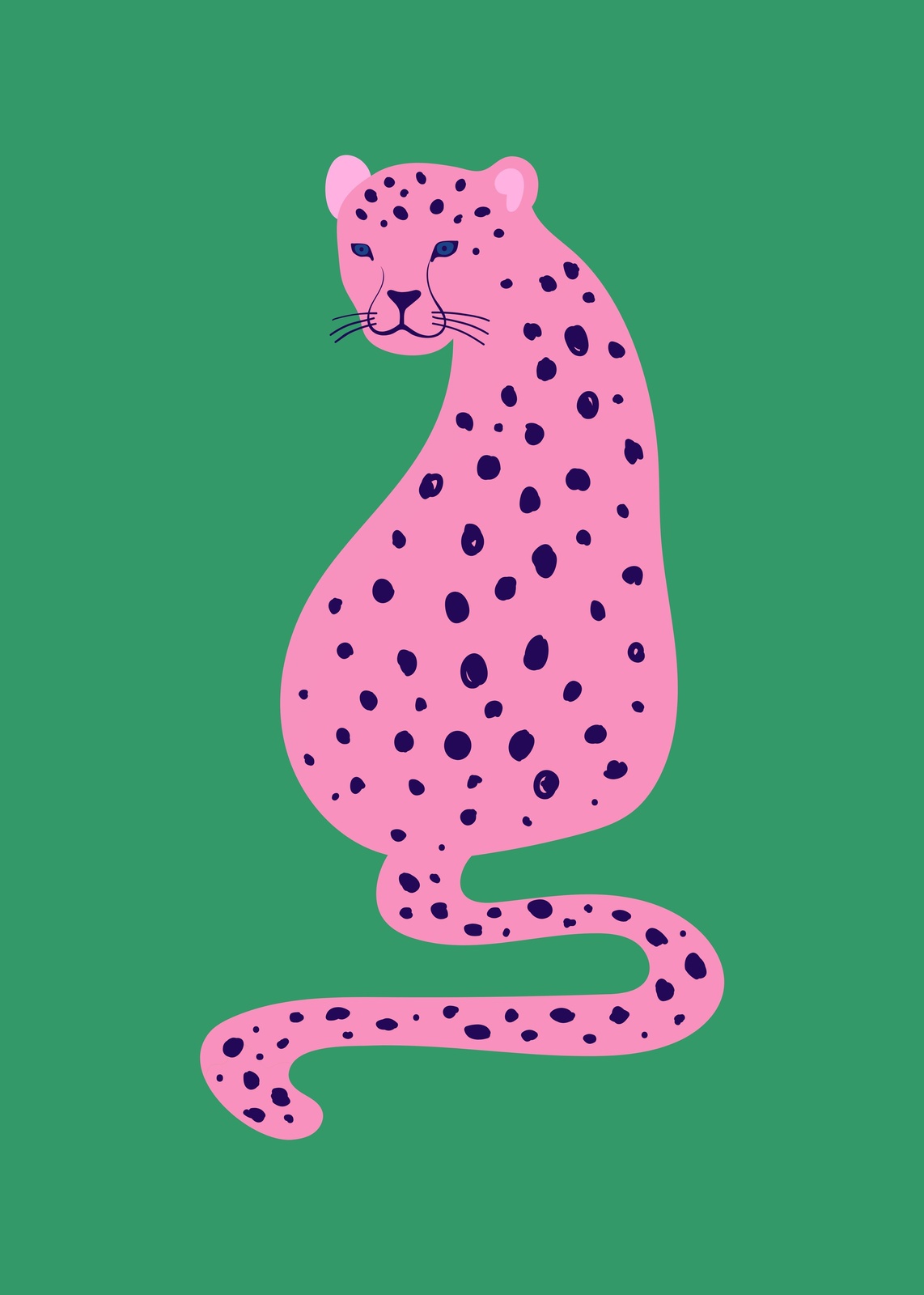 Pink Leopard Pop Art Wall Art