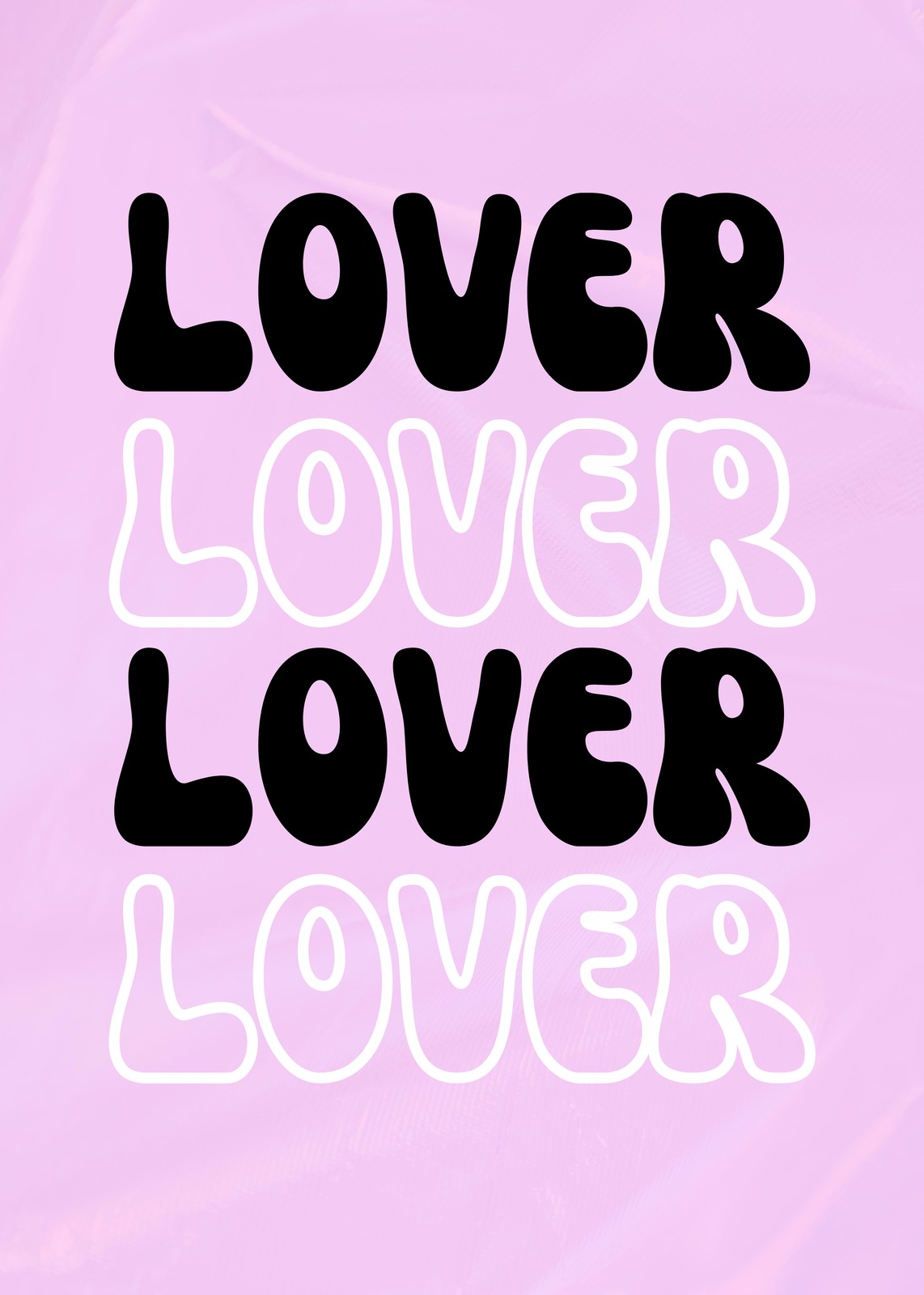 Groovy Love Text Wall Art