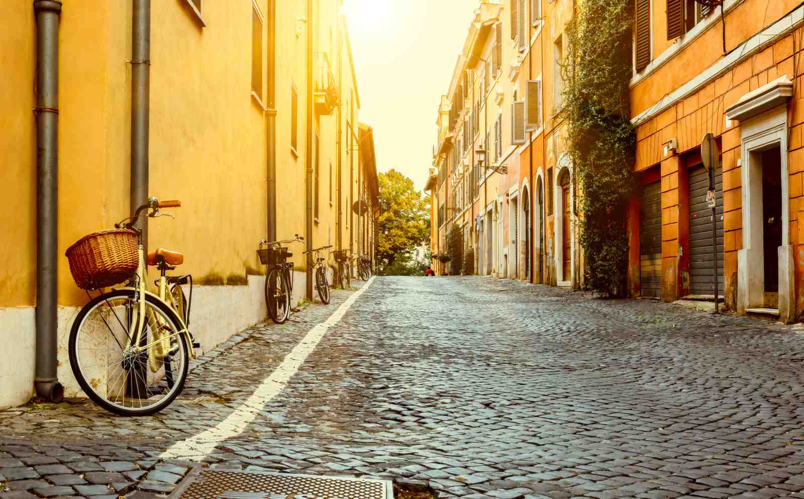 Charming Italian Street Scene Wall Art