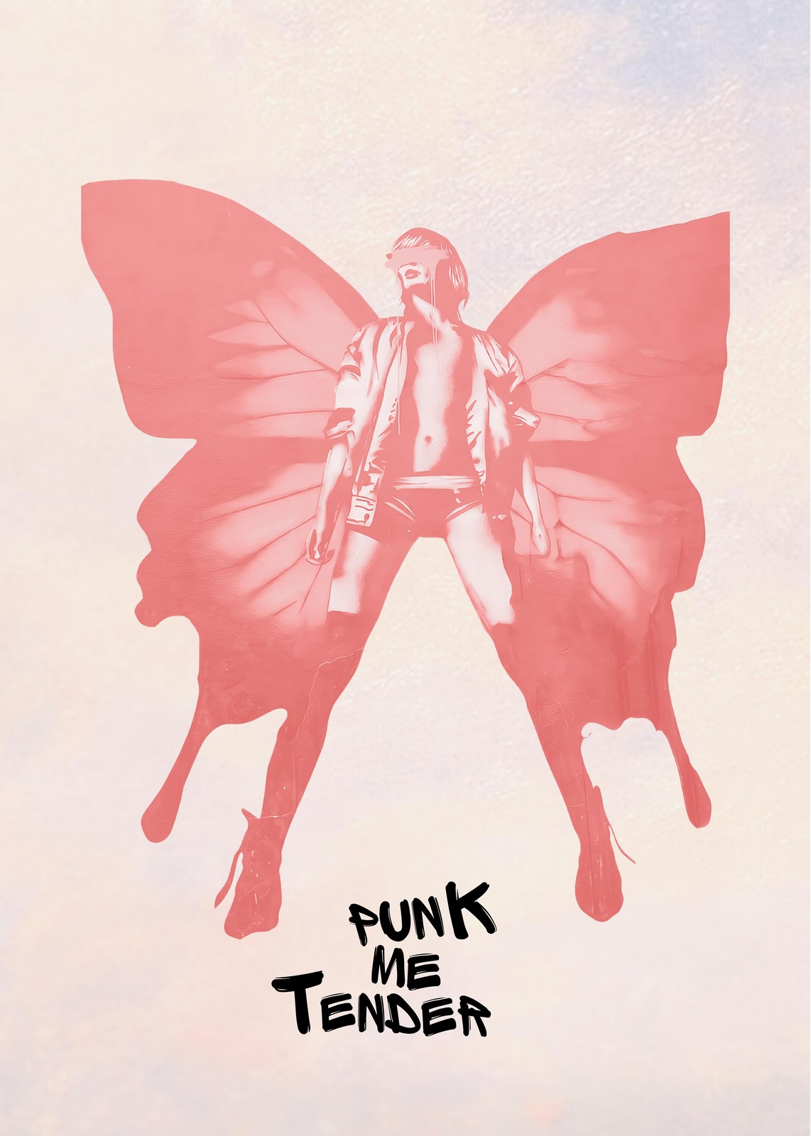 Punk Butterfly Grunge Wall Art Wall Art