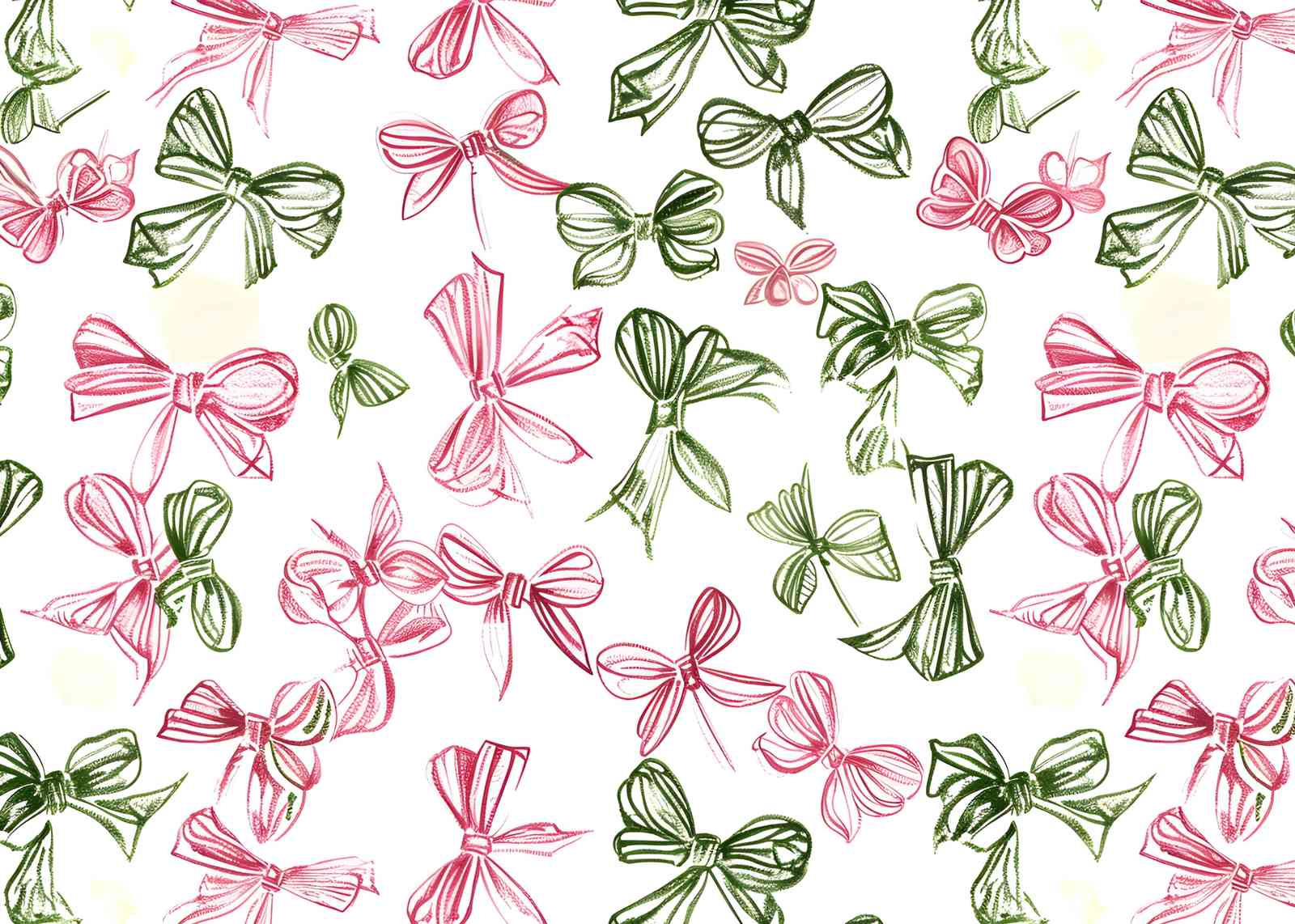 Chic Bow Pattern Wall Art