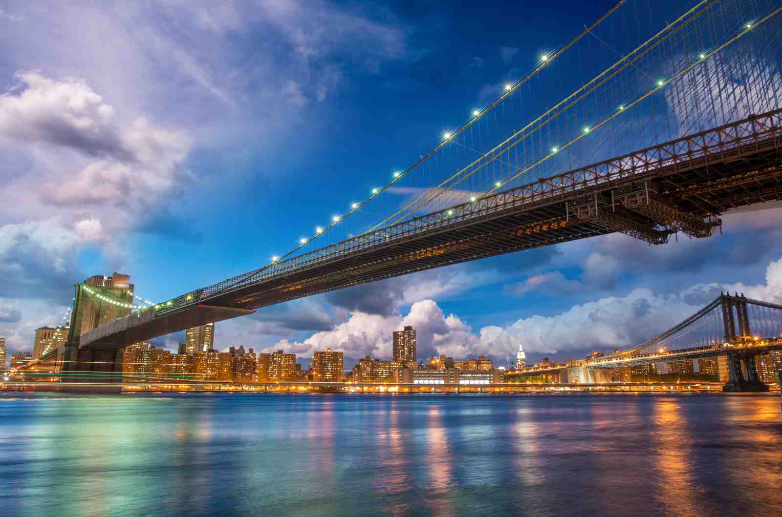 New York Skyline Brooklyn Bridge Wall Art