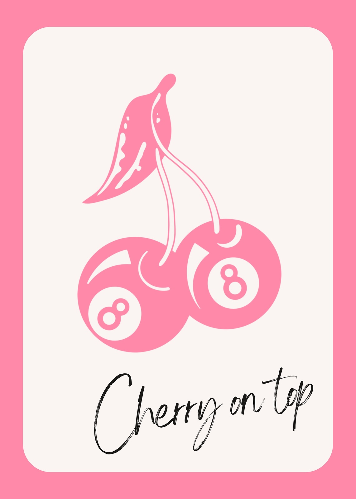 Lucky Cherry 8 Ball Pop Art Wall Art