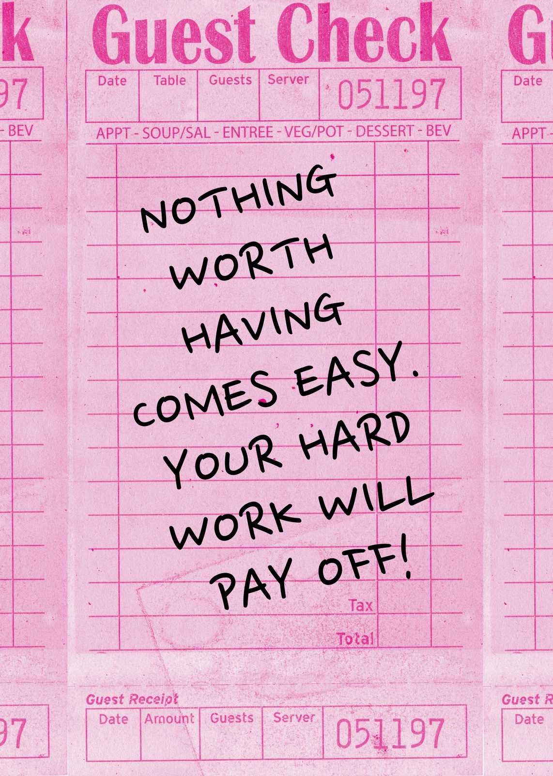 Motivational Quote "Nothing Worth Having" Wall Art