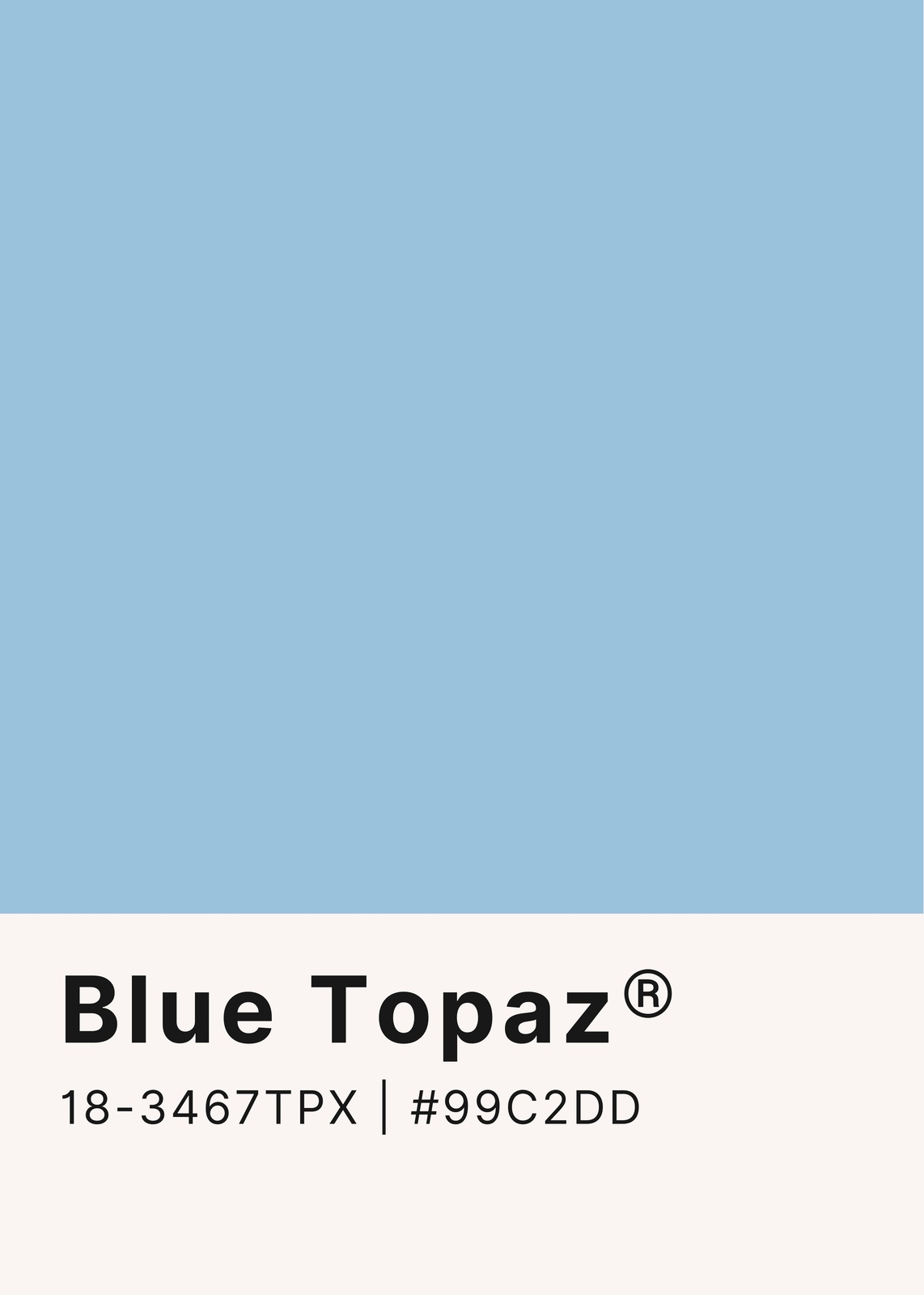 Serene Blue Topaz Minimalist Wall Art