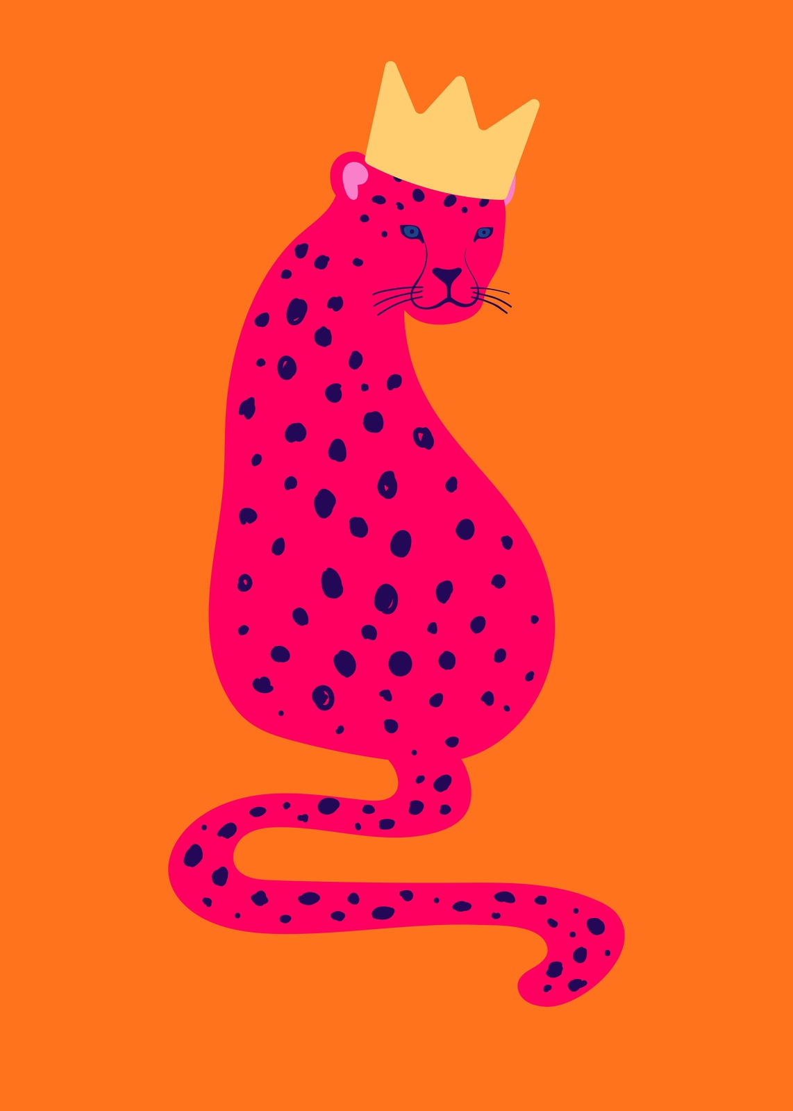 Royal Cheetah Pop Art Wall Art
