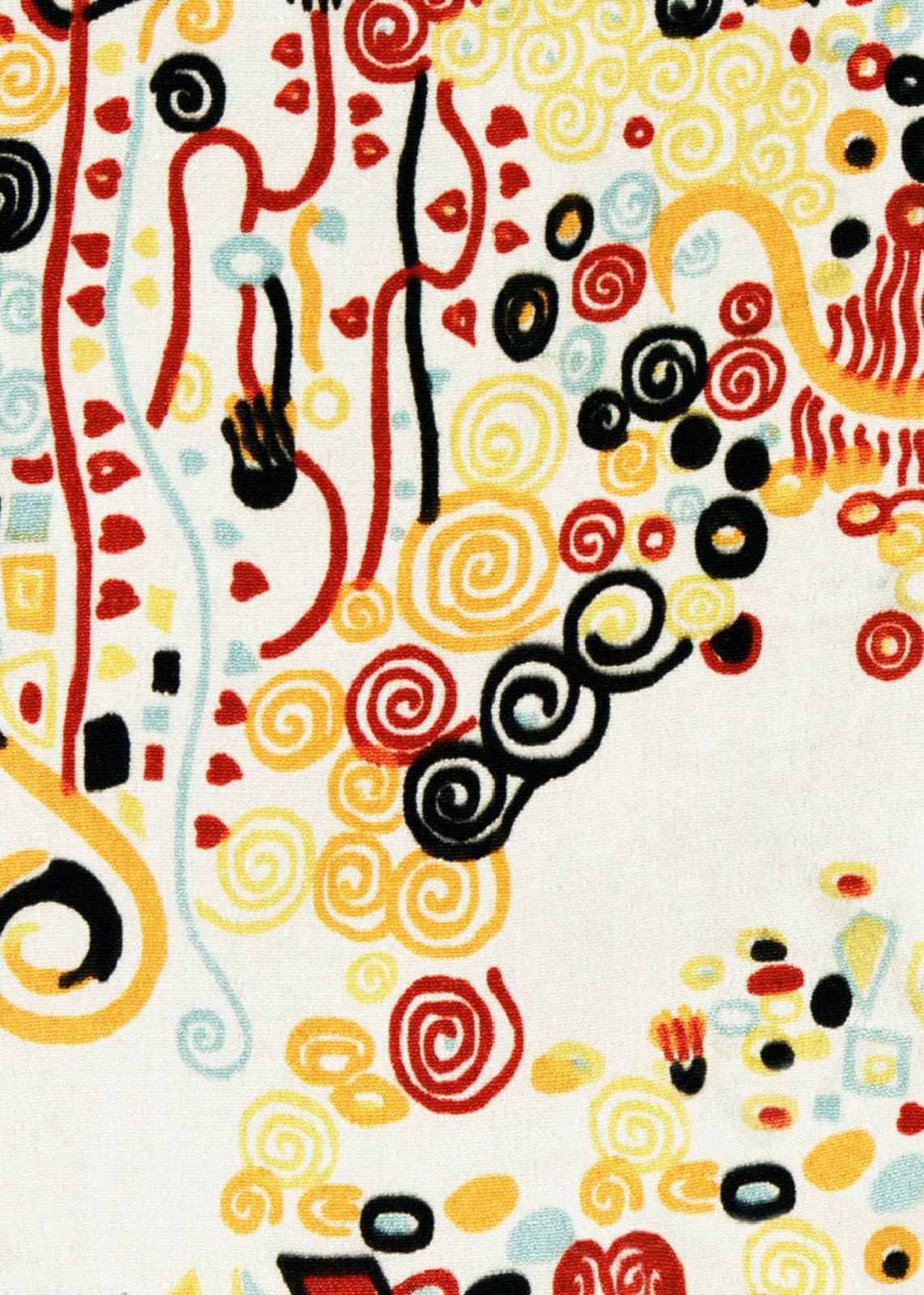 Vibrant Abstract Swirls & Hearts Wall Art