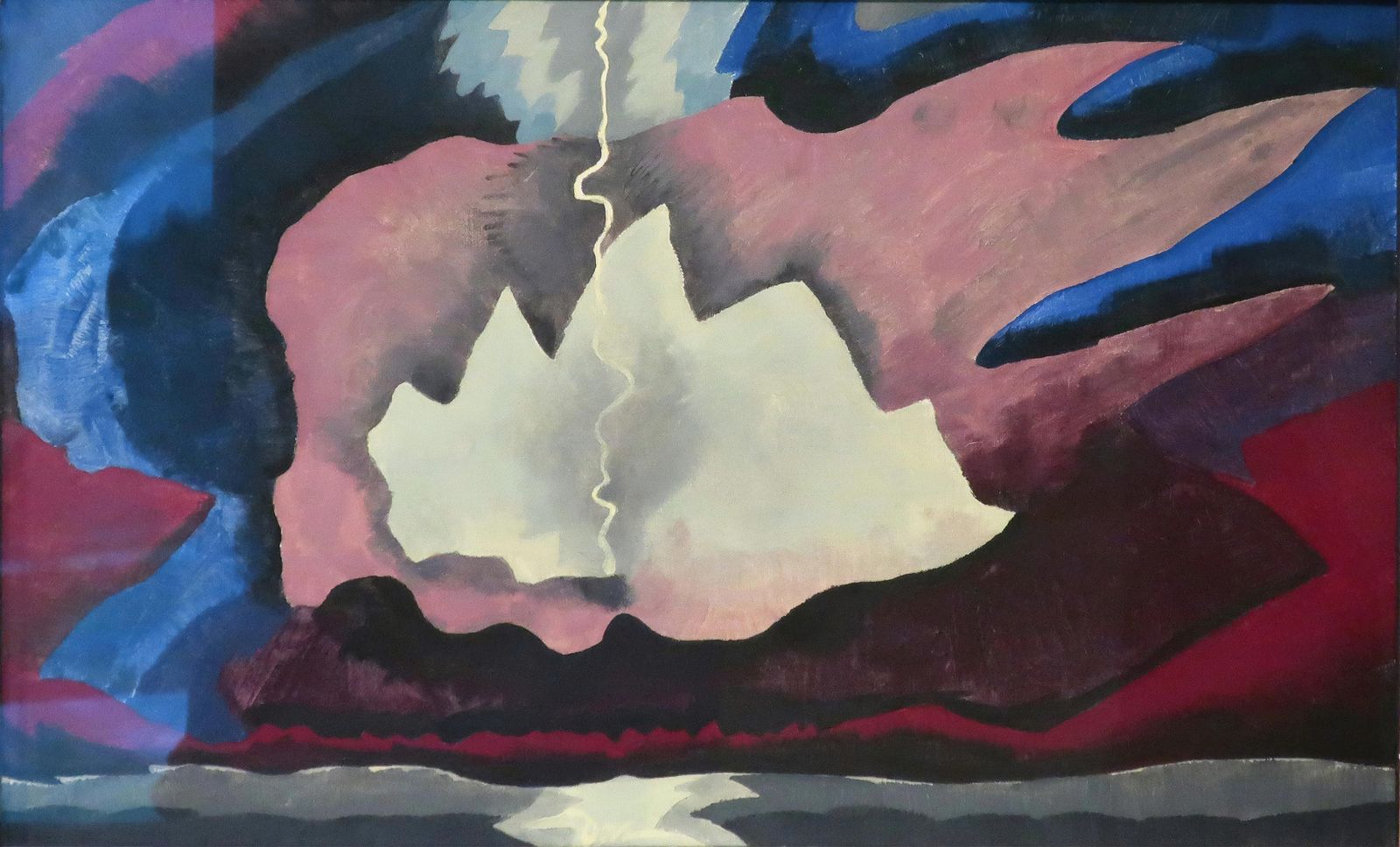 Abstract Landscape Mountain Storm Wall Art