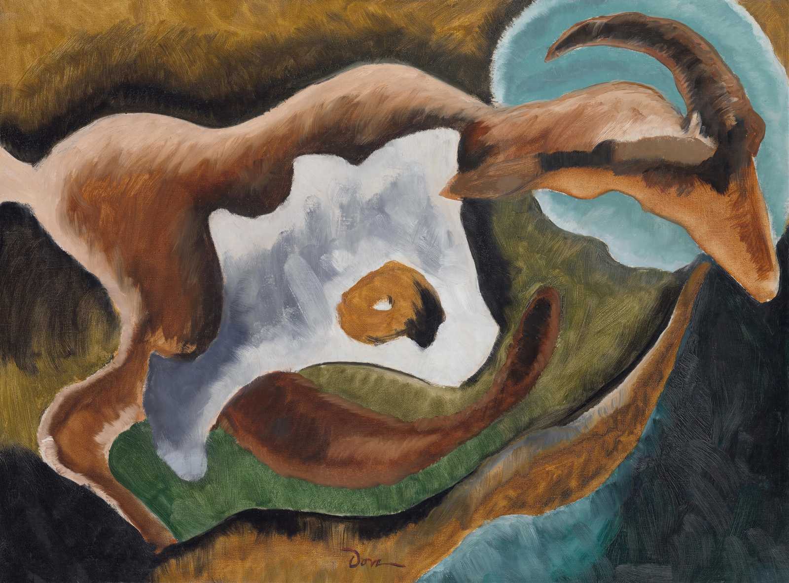 Abstract Goat Nature Wall Art