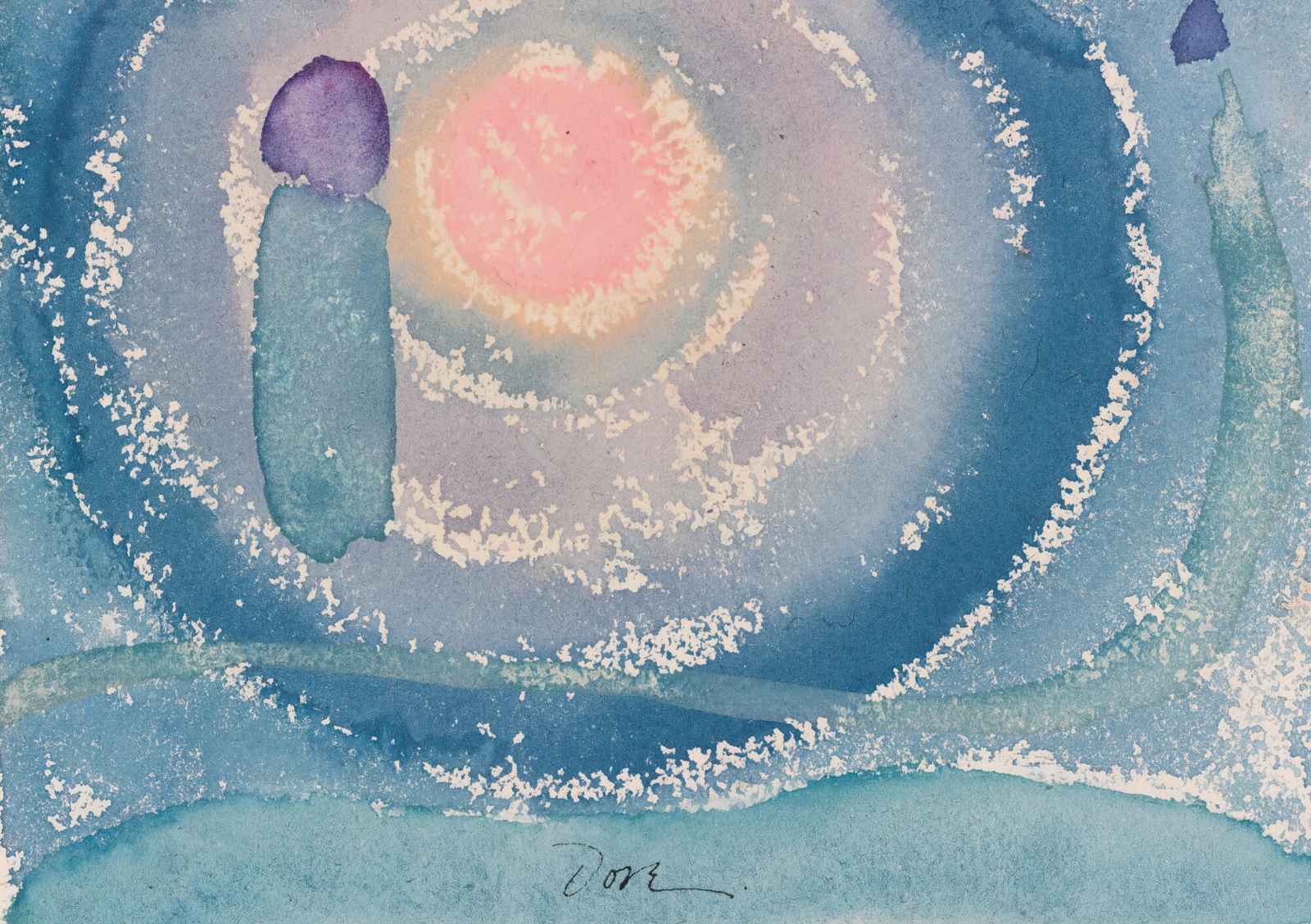 Mystic Aura Abstract Watercolor Wall Art