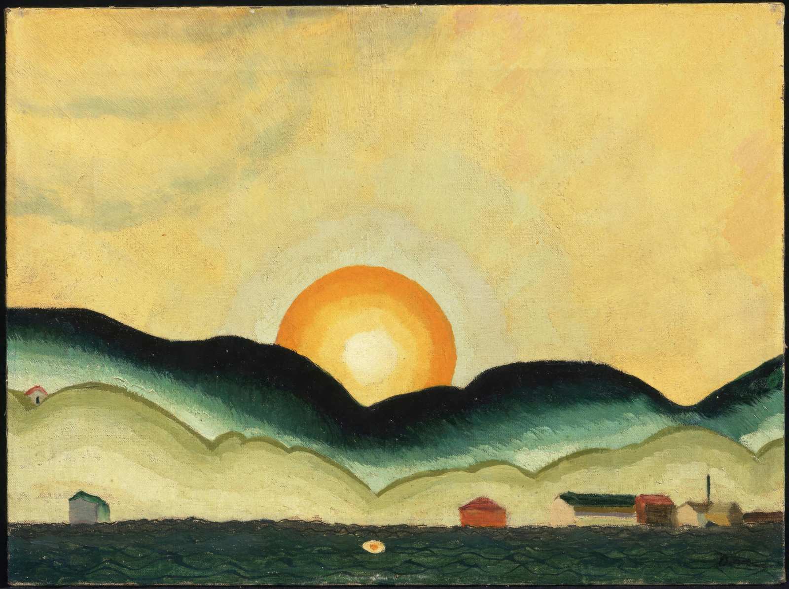 Serene Sunrise Landscape Wall Art - Modern Wall Art