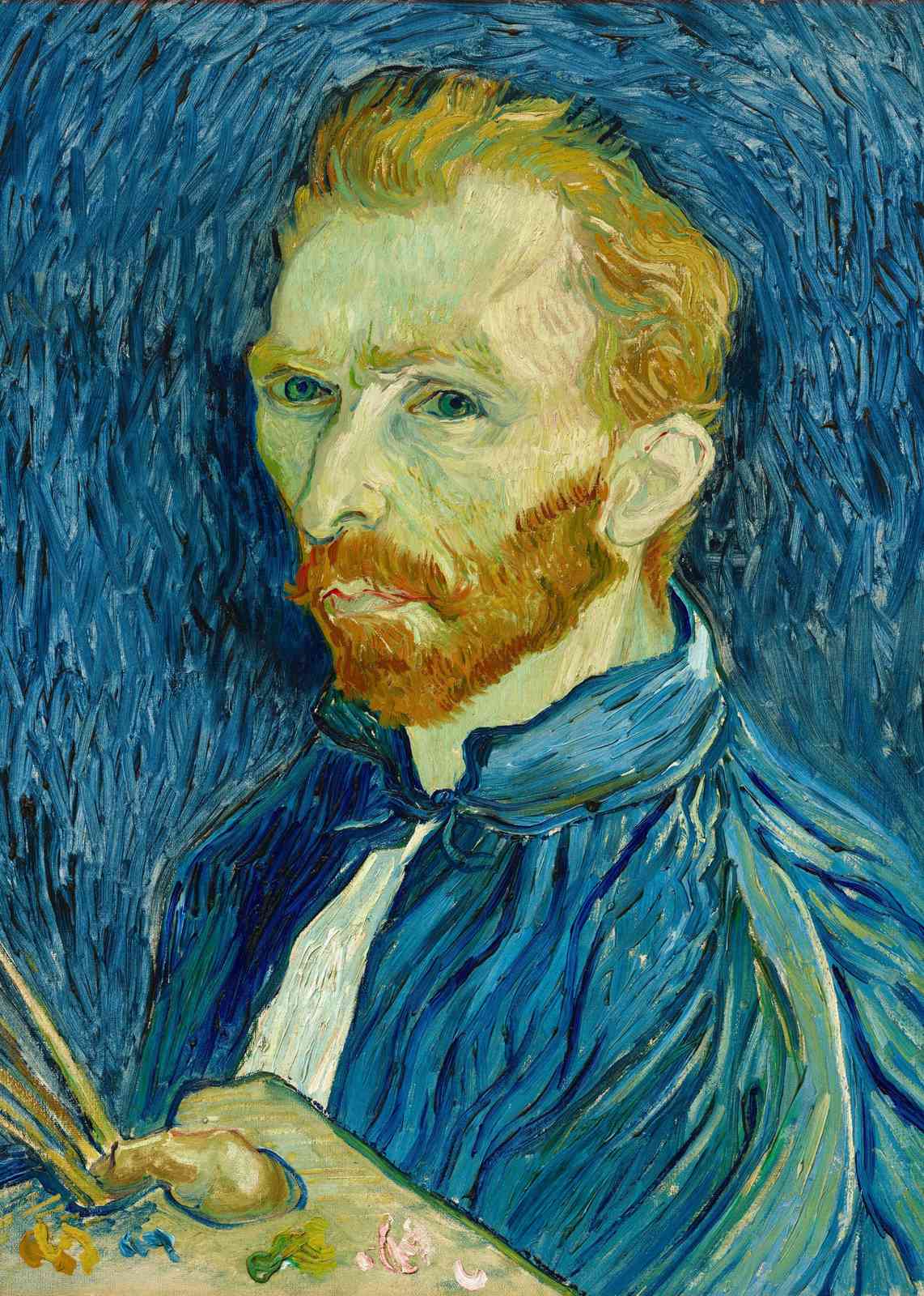 Van Gogh Self-Portrait Blue Portrait Wall Art