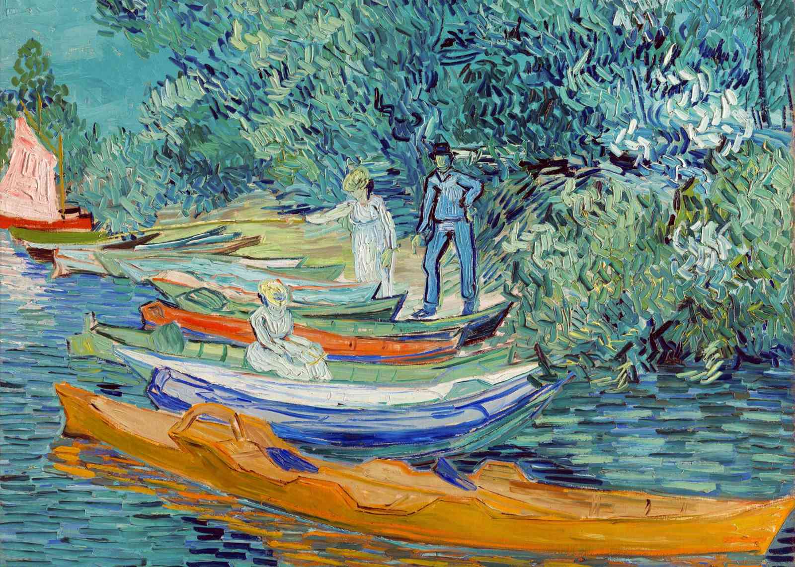 Vincent Van Gogh Riverboats Wall Art