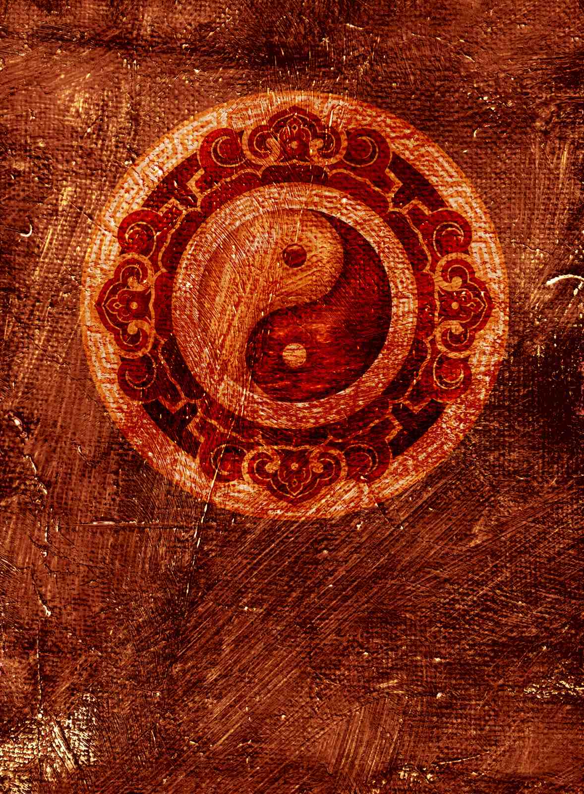 Ancient Yin Yang Zen Harmony Wall Art