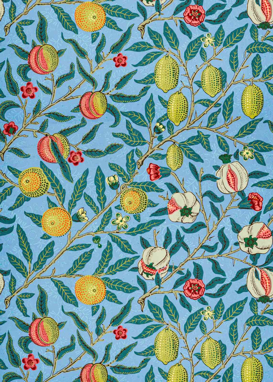 Botanical Fruit Pattern Wall Art