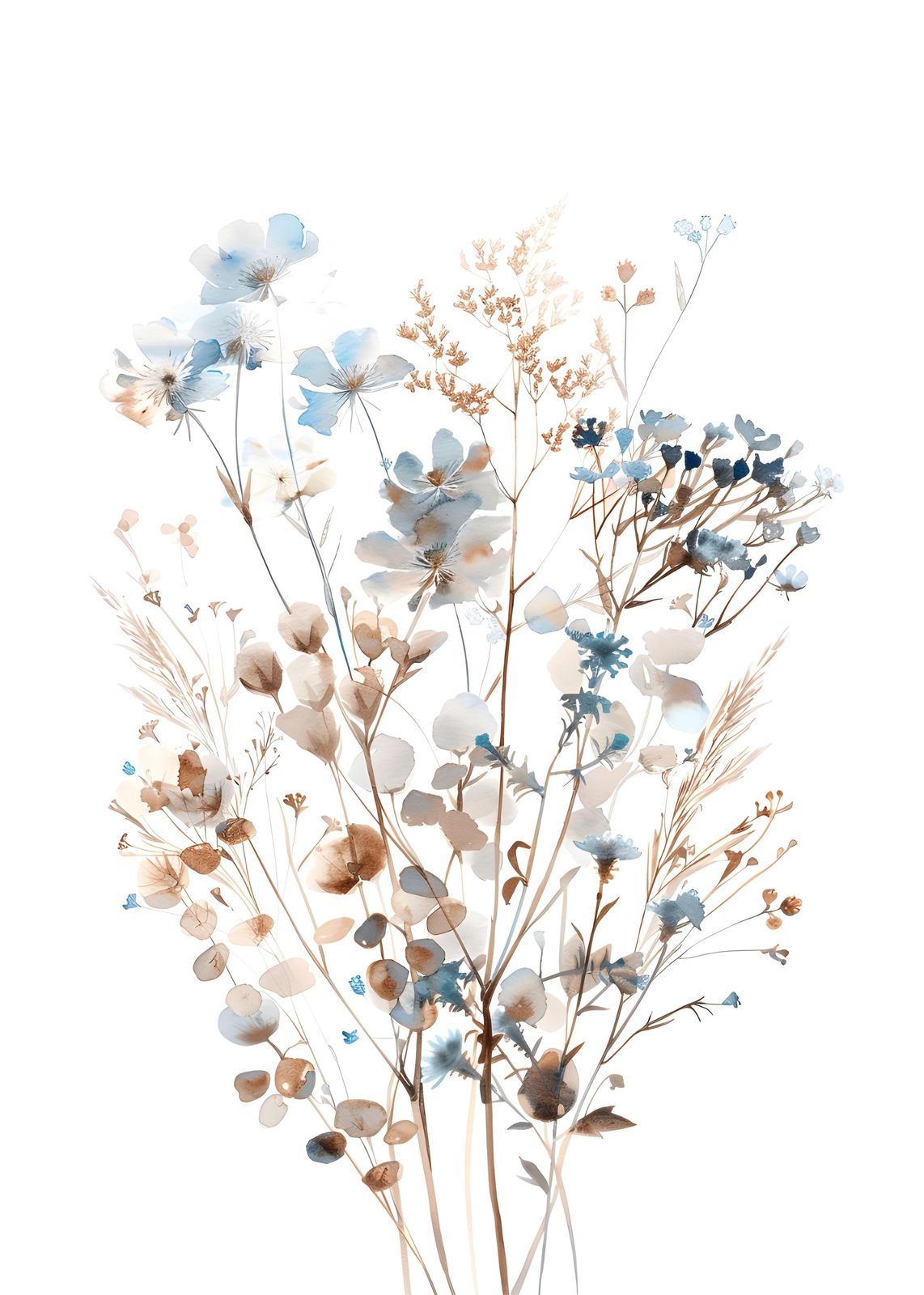 Serene Wildflower Meadow Wall Art