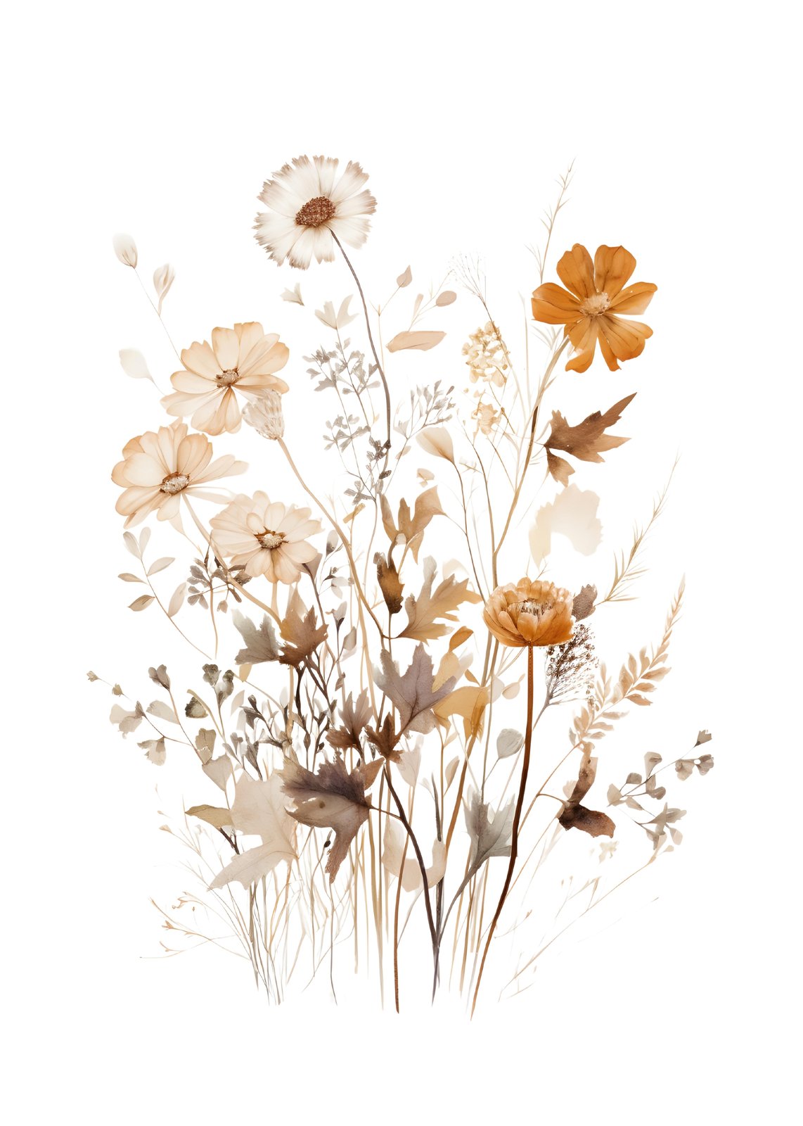 Bohemian Meadow Floral Art Wall Art