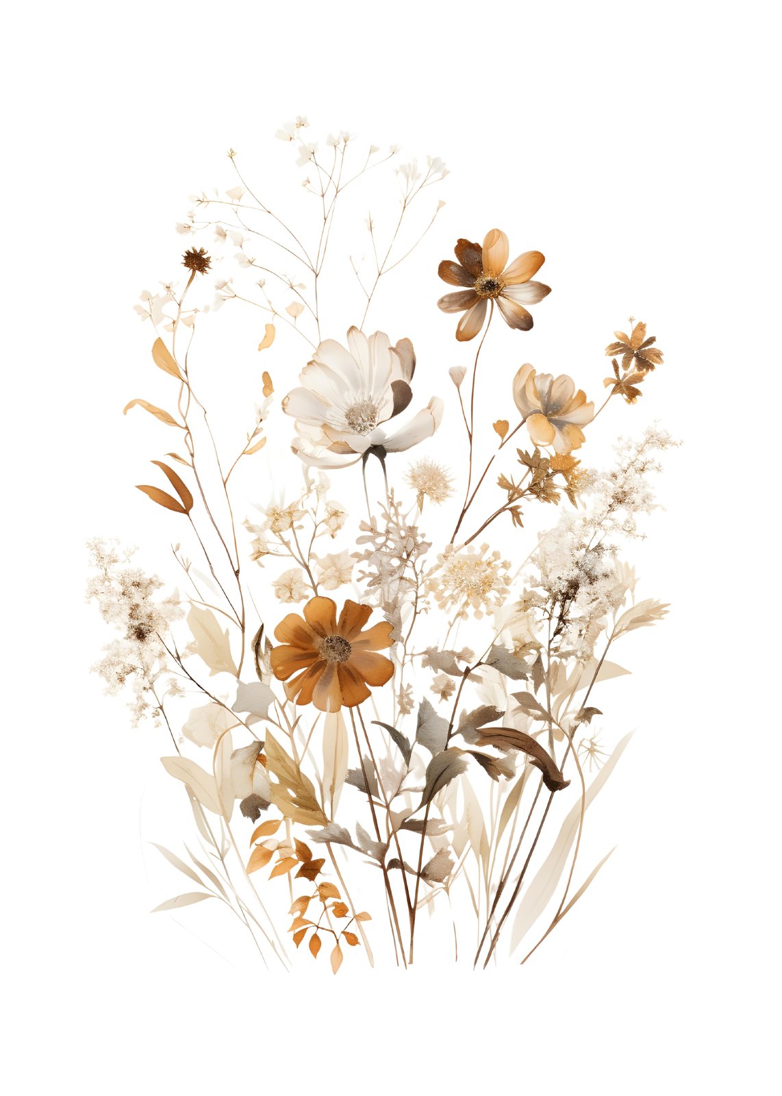 Ethereal Wildflower Meadow Wall Art