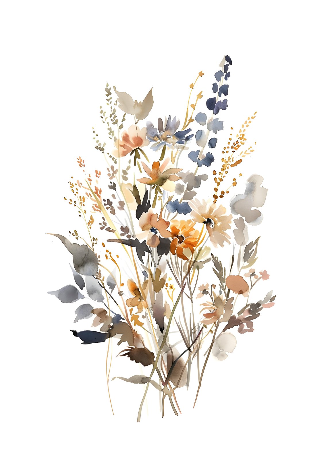 Ethereal Meadow Blooms Wall Art
